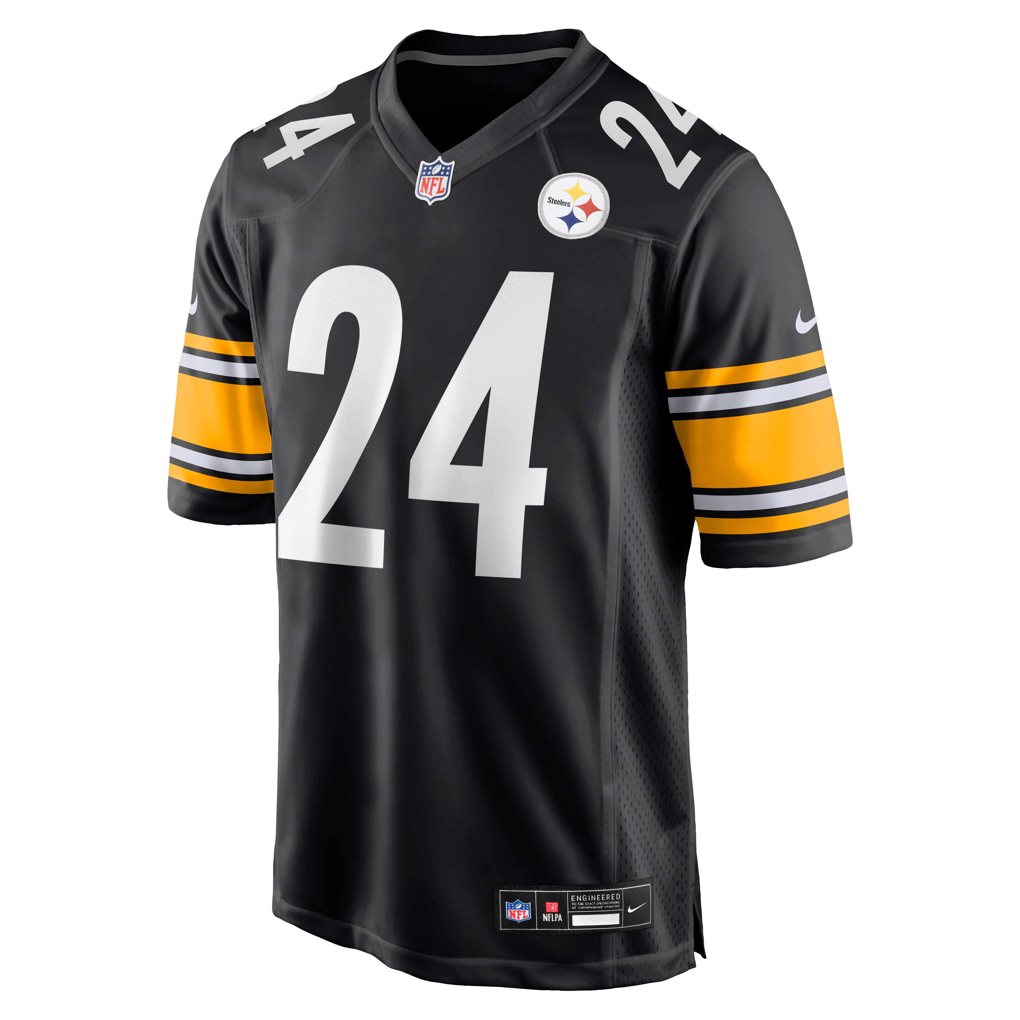 Joey Porter Jr. Pittsburgh Steelers Alternate 1933 Throwback Game Jersey - Black - Image 3