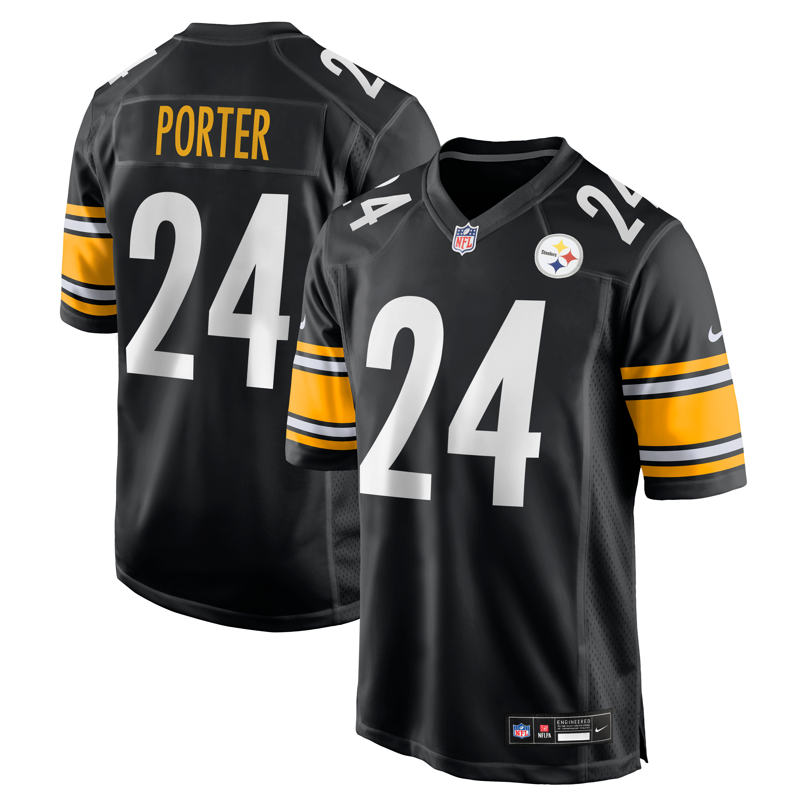 Joey Porter Jr. Pittsburgh Steelers Alternate 1933 Throwback Game Jersey - Black