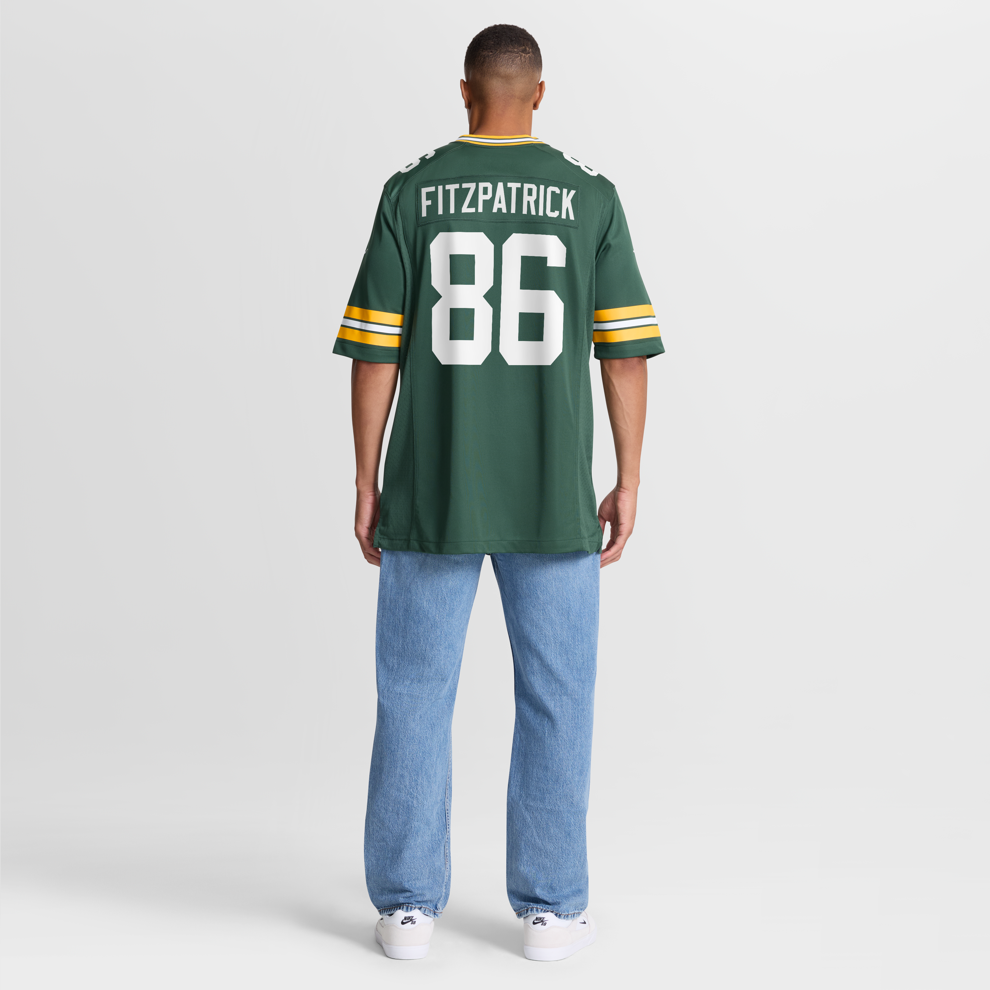 John FitzPatrick Green Bay Packers Team Game Jersey - Green - Image 9