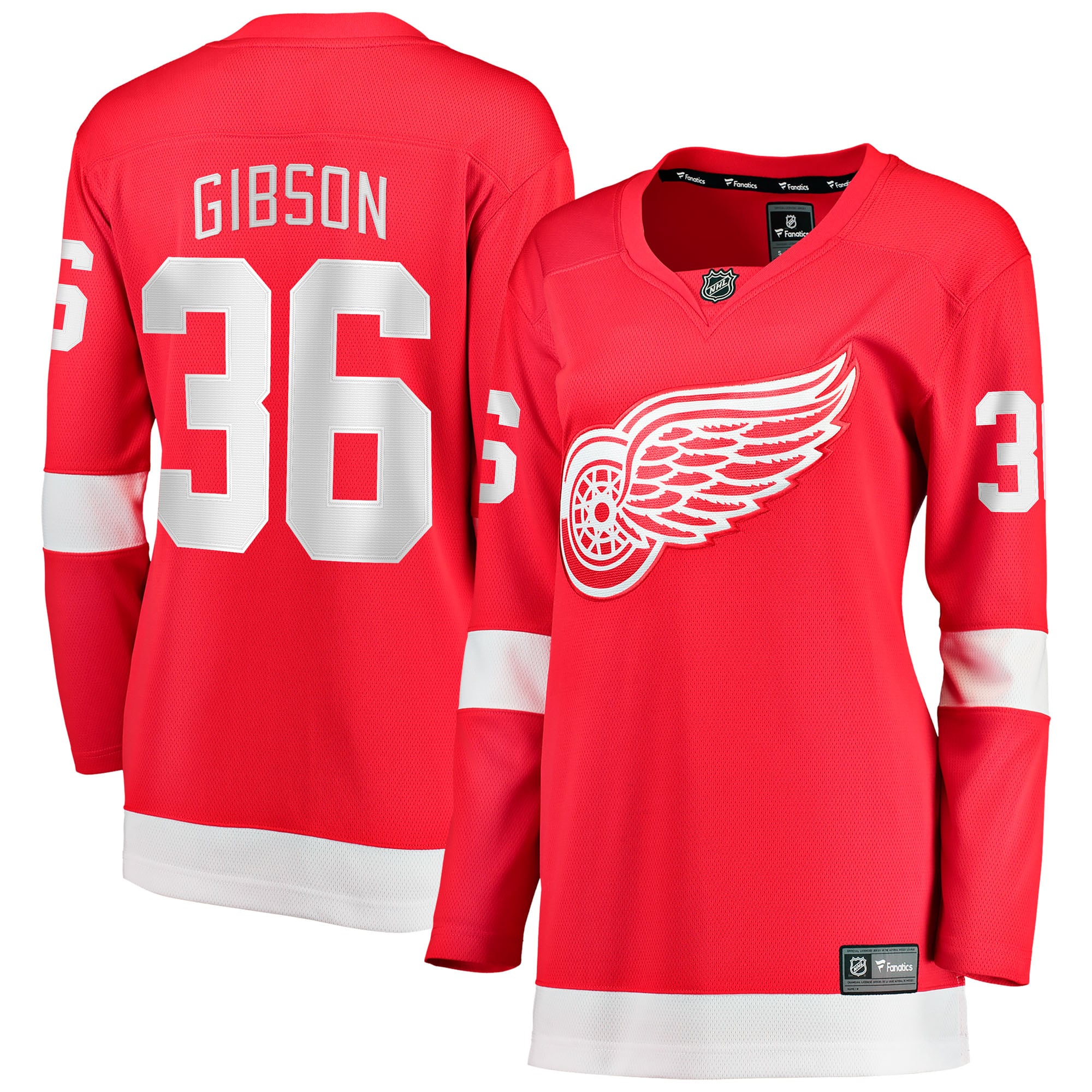 John Gibson Detroit Red Wings Women's Home Breakaway Jersey - Red - Image 2