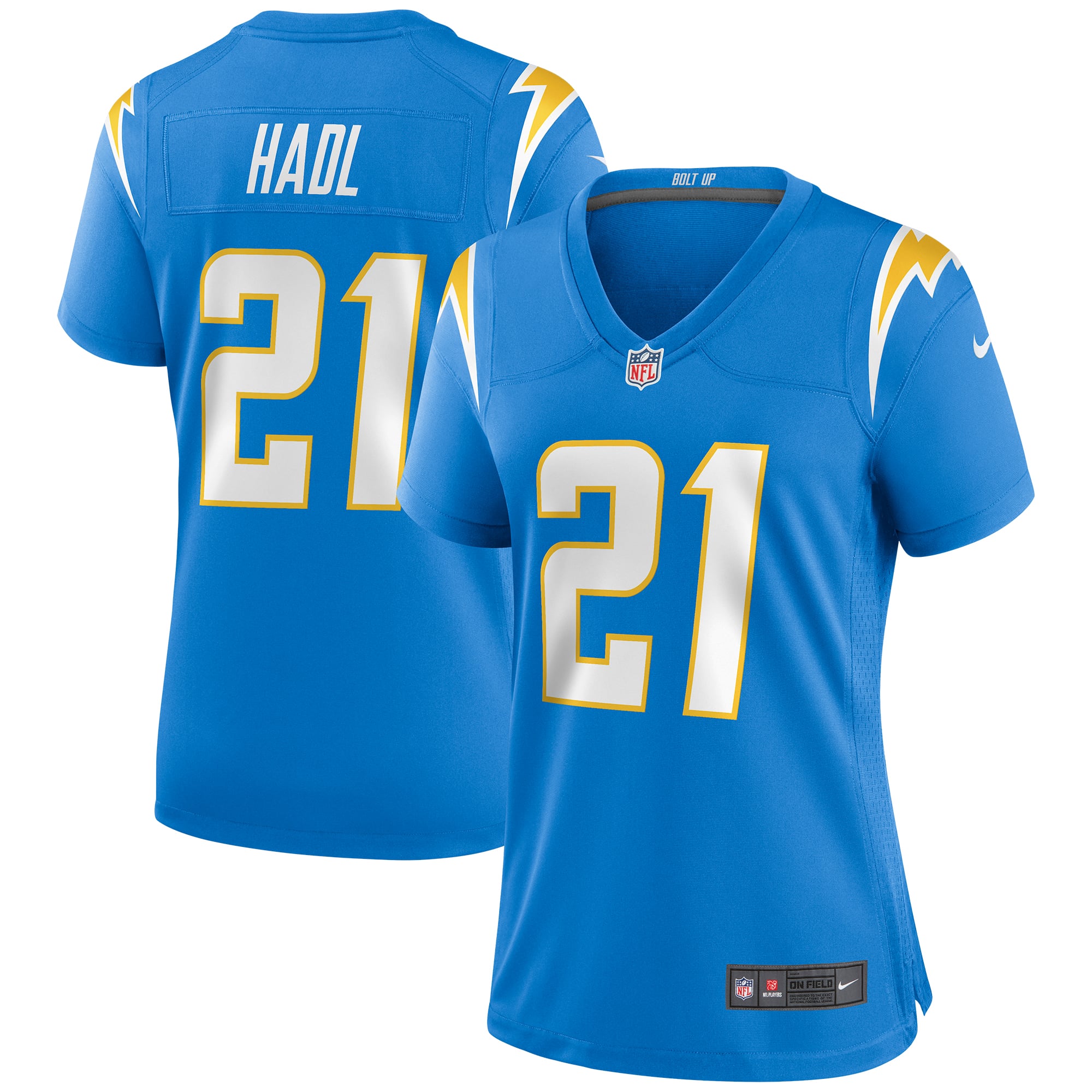 John Hadl Los Angeles Chargers Women's Game Retired Player Jersey - Powder Blue - Image 2