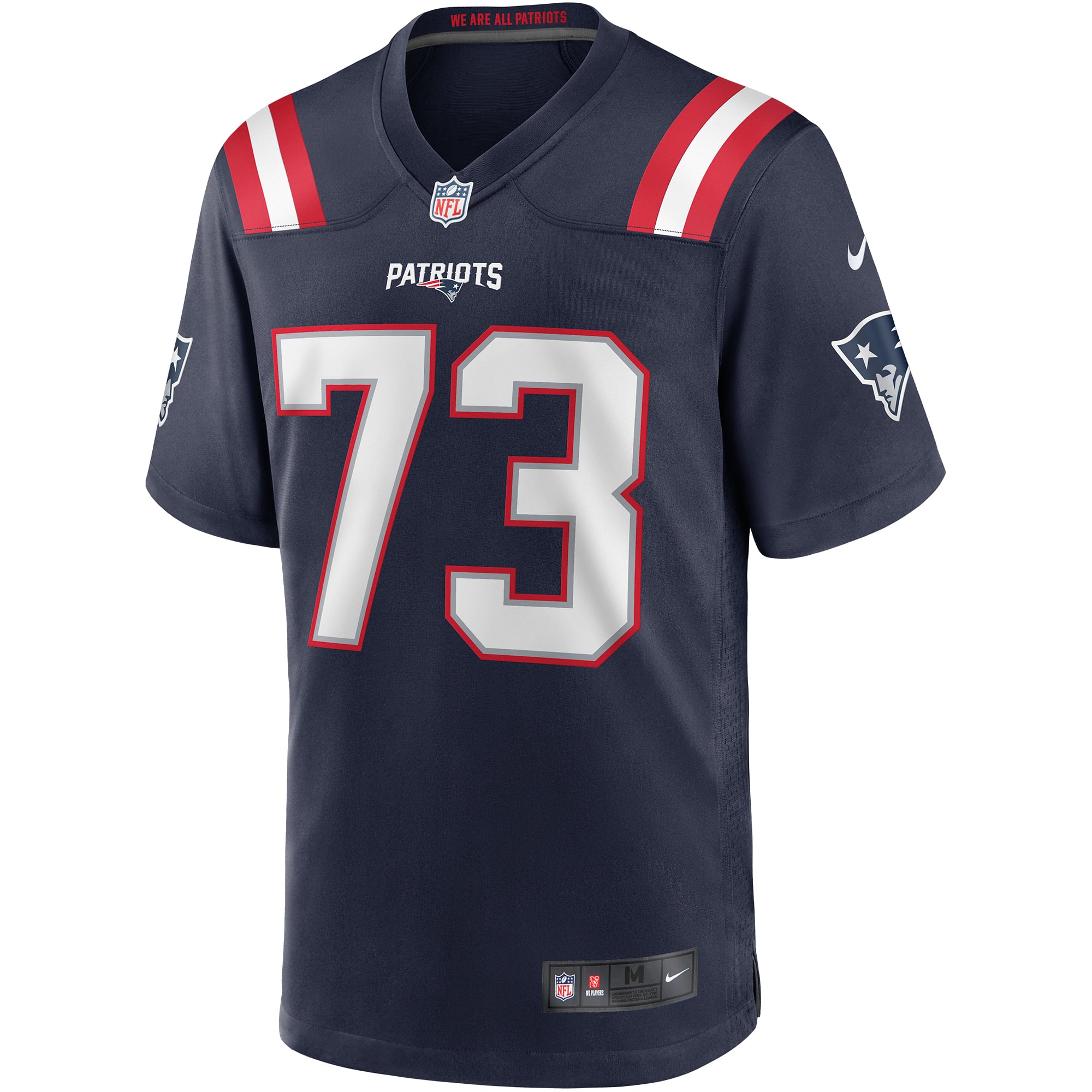 John Hannah New England Patriots Game Retired Player Jersey - Navy - Image 3