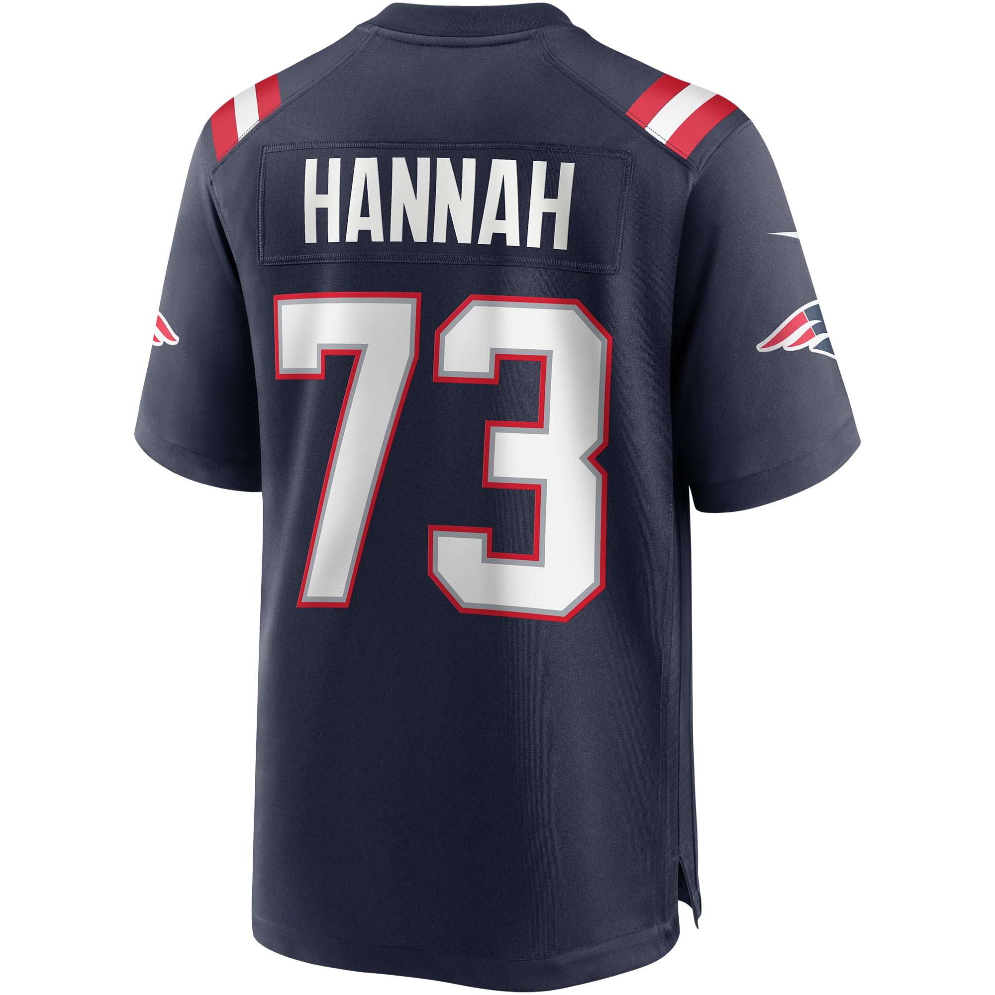 John Hannah New England Patriots Game Retired Player Jersey - Navy - Image 4