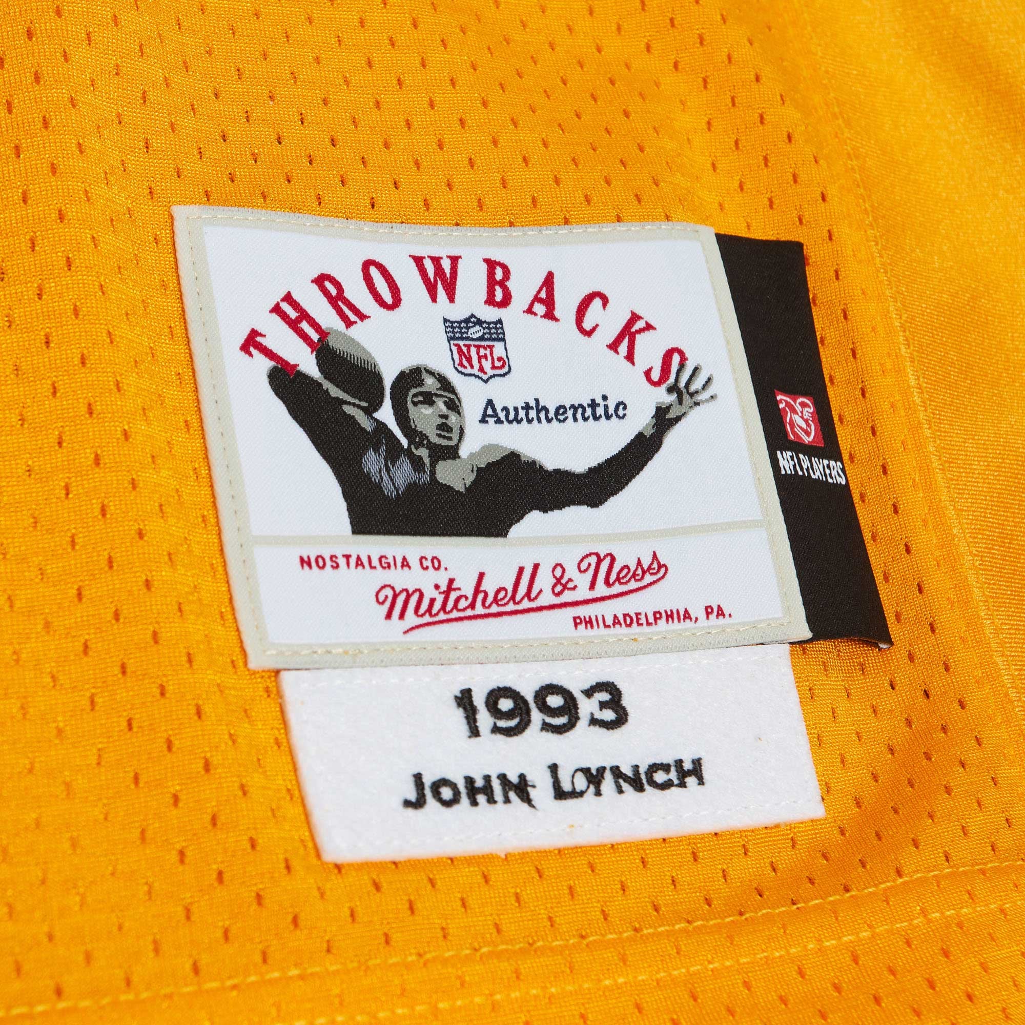 John Lynch Tampa Bay Buccaneers 1993 Throwback Retired Player Jersey - Orange - Image 6