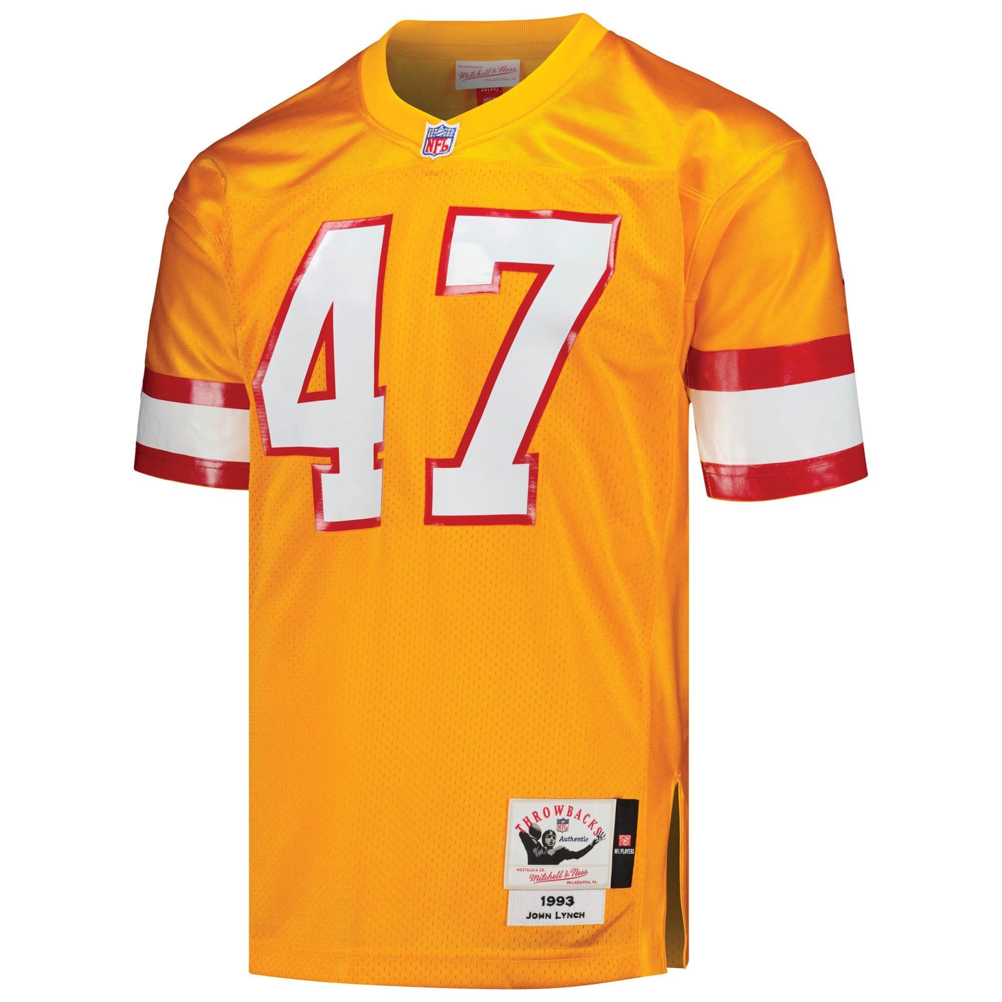 John Lynch Tampa Bay Buccaneers 1993 Throwback Retired Player Jersey - Orange - Image 3