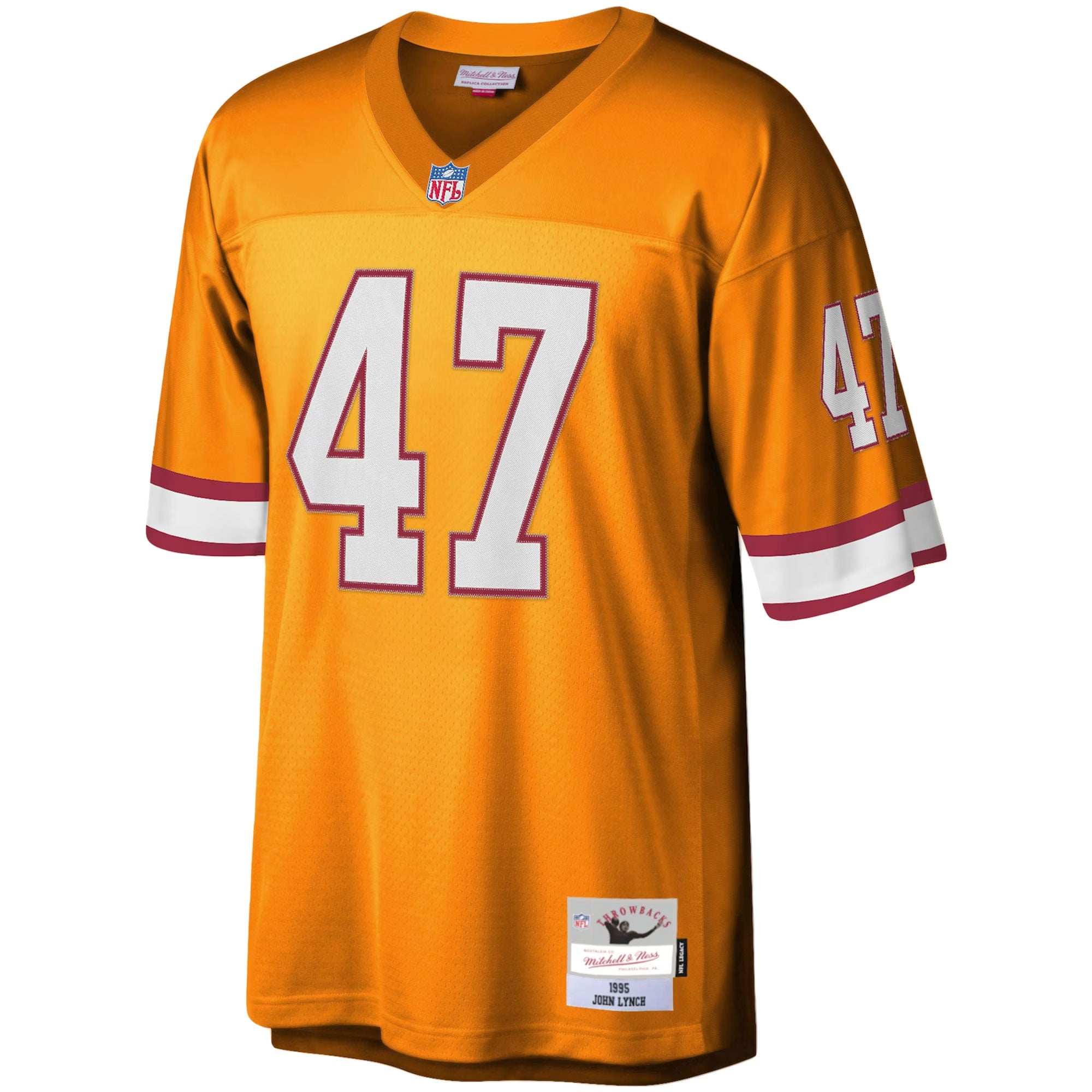 John Lynch Tampa Bay Buccaneers Big & Tall 1995 Legacy Retired Player Jersey - Orange - Image 3