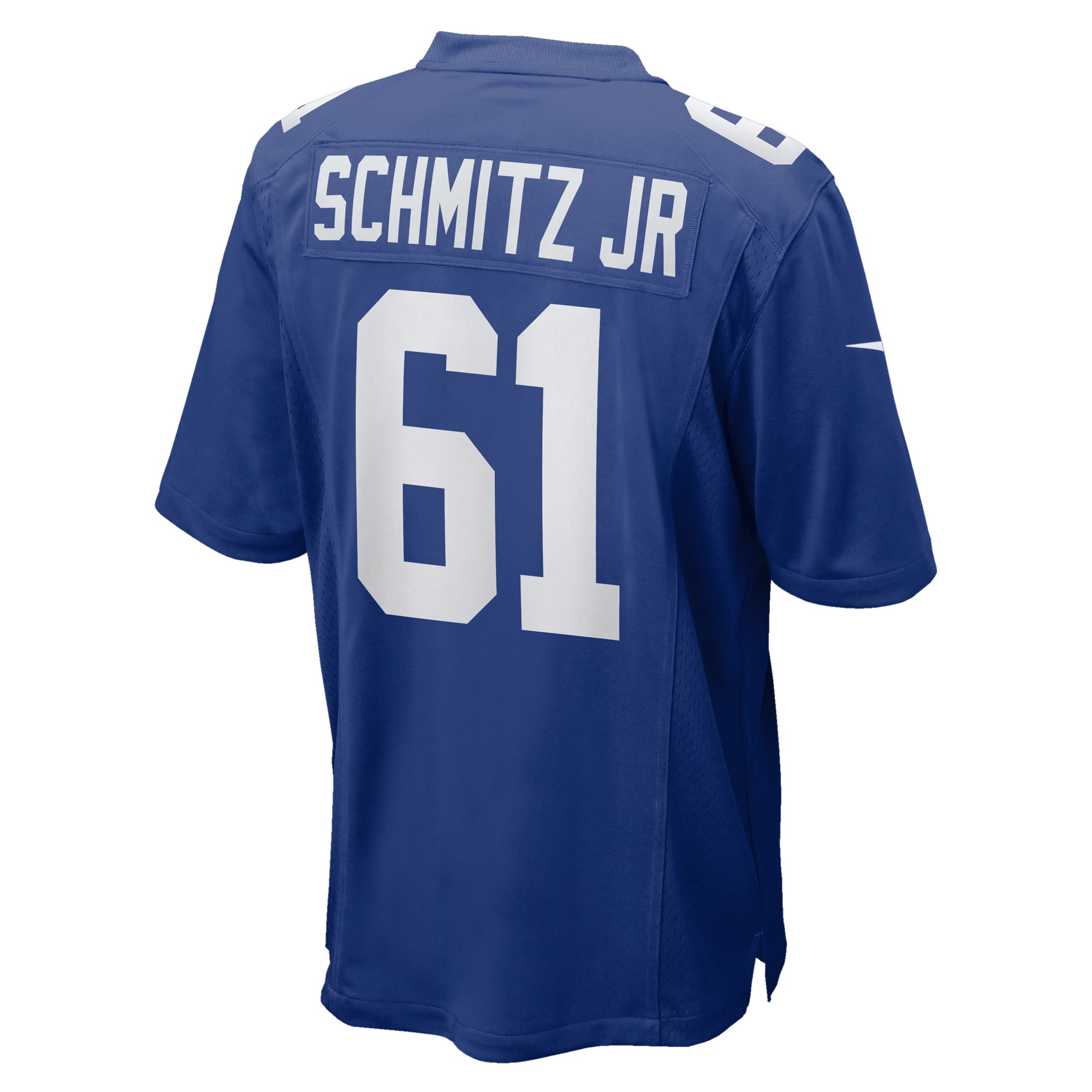 John Michael Schmitz Jr. New York Giants Team Game Jersey - Royal - Image 4