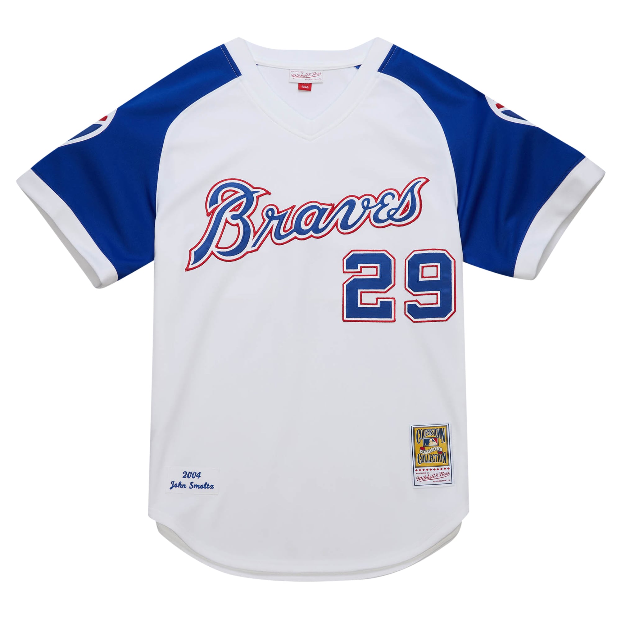 John Smoltz Atlanta Braves 2004 Cooperstown Collection Throwback Jersey - White - Image 3