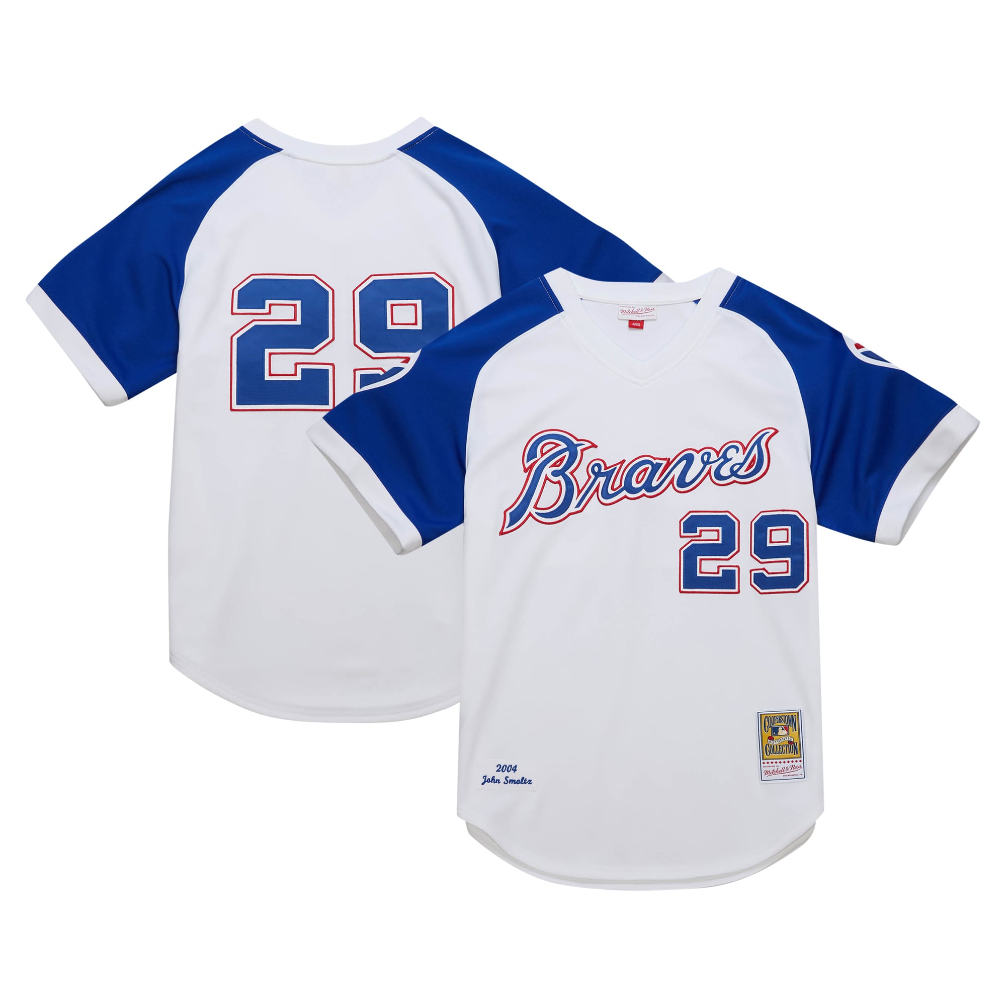 John Smoltz Atlanta Braves 2004 Cooperstown Collection Throwback Jersey - White - Image 2