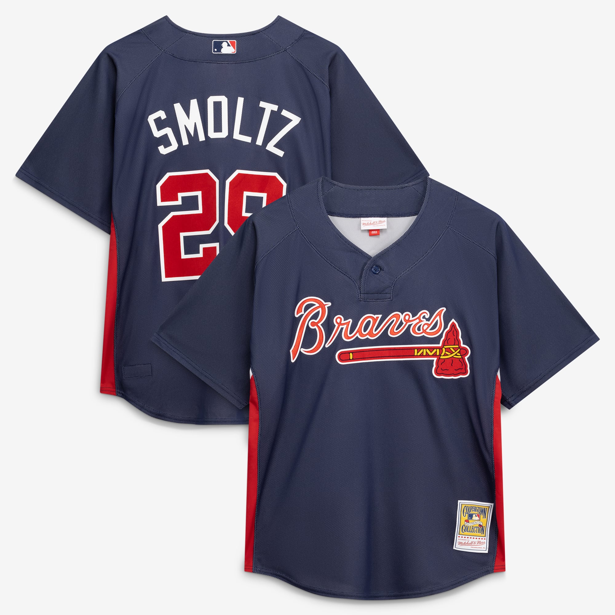 John Smoltz Atlanta Braves Batting Practice Jersey - Navy - Image 2