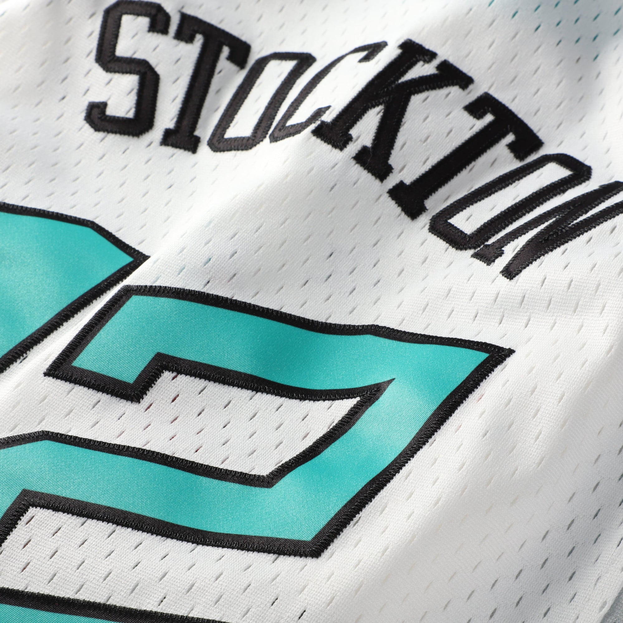 John Stockton 1996 All-Star Game Youth Hardwood Classics Swingman Jersey - White - Image 6