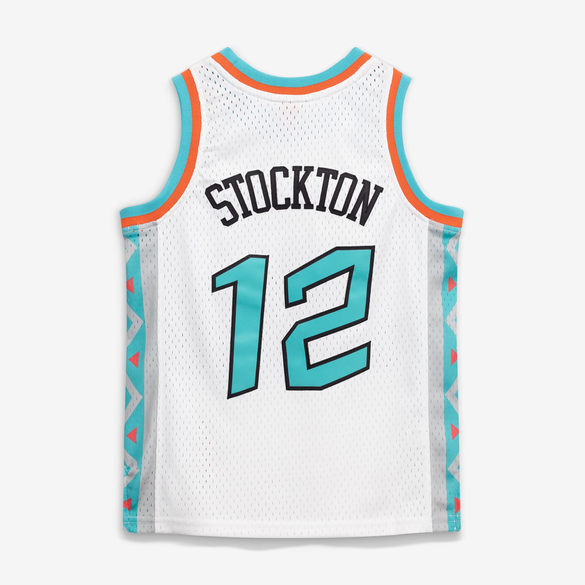 John Stockton 1996 All-Star Game Youth Hardwood Classics Swingman Jersey - White - Image 4