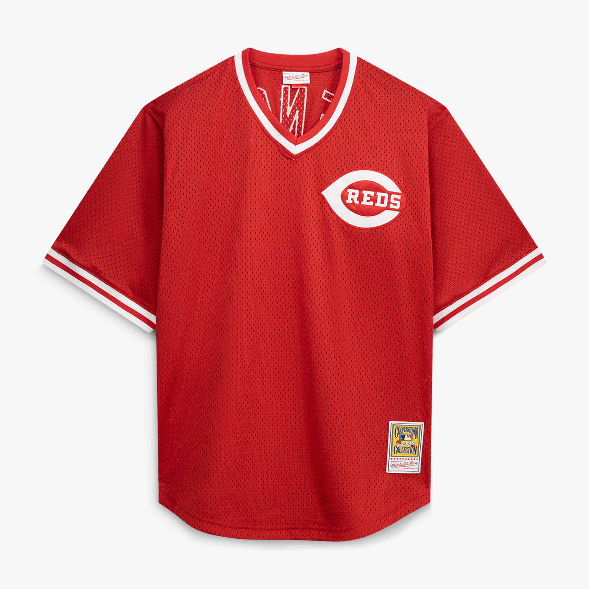 Johnny Bench Cincinnati Reds Cooperstown Collection Big & Tall Mesh Batting Practice Jersey - Red - Image 3
