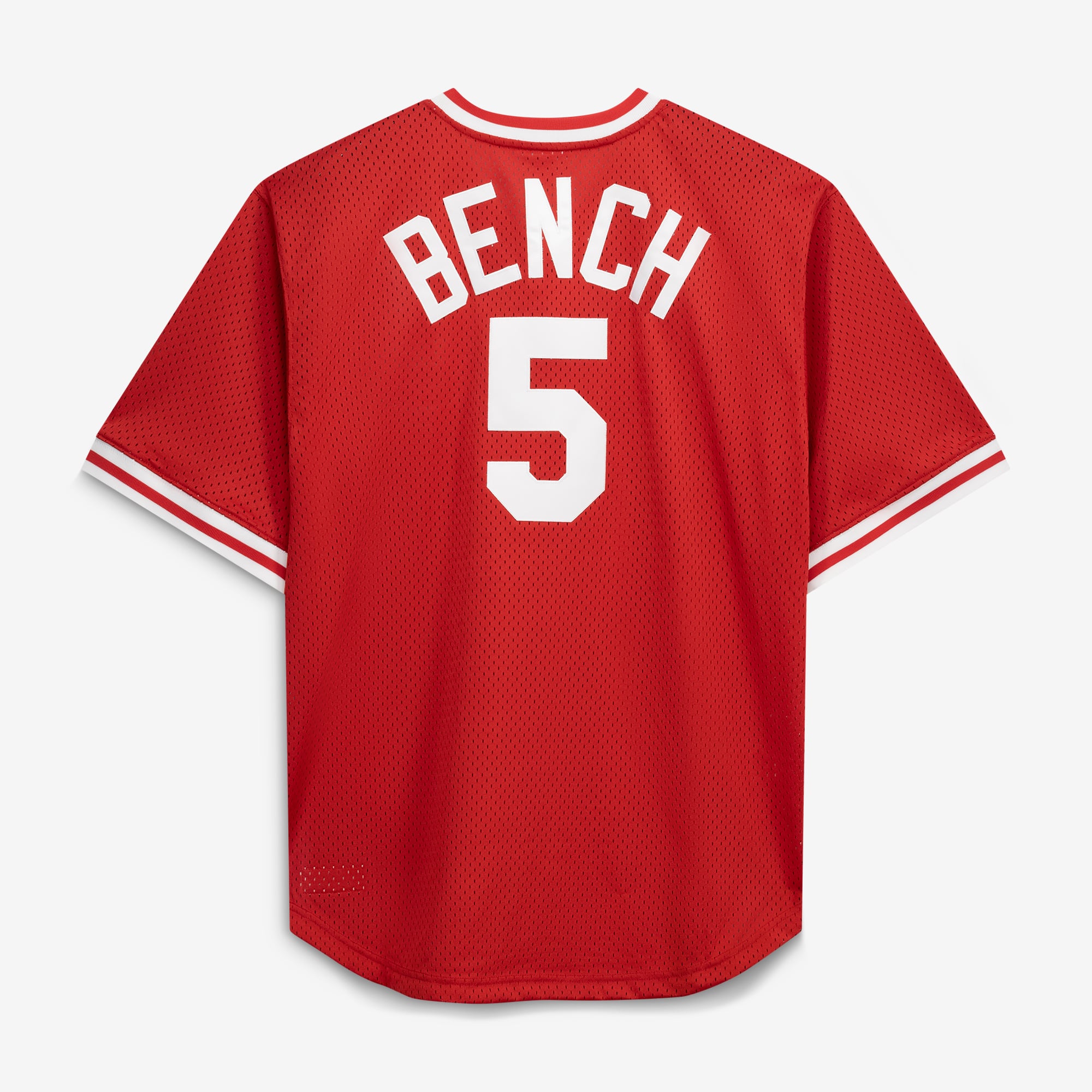 Johnny Bench Cincinnati Reds Cooperstown Collection Big & Tall Mesh Batting Practice Jersey - Red - Image 4