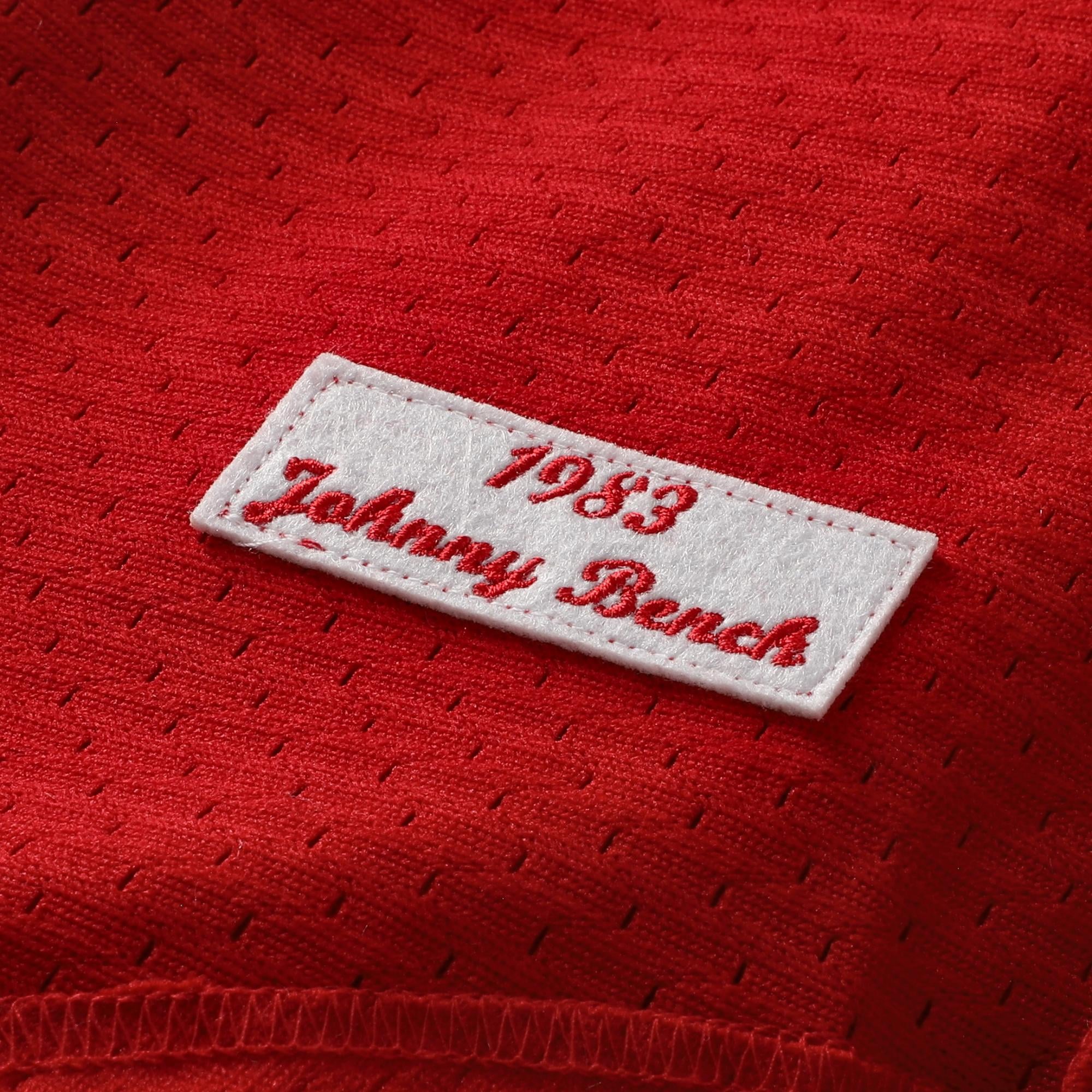 Johnny Bench Cincinnati Reds Cooperstown Collection Big & Tall Mesh Batting Practice Jersey - Red - Image 7