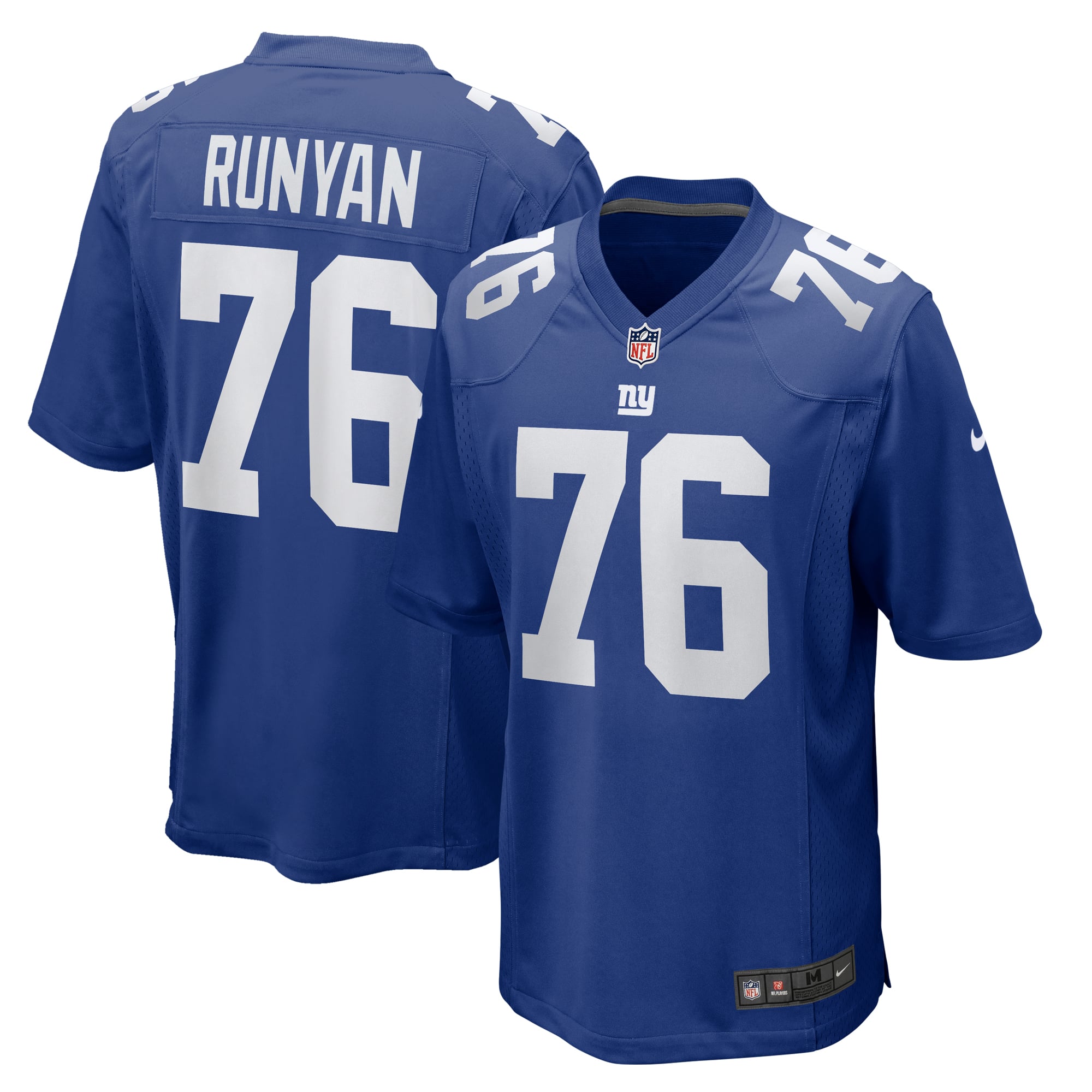 Jon Runyan New York Giants Team Game Jersey - Royal - Image 2