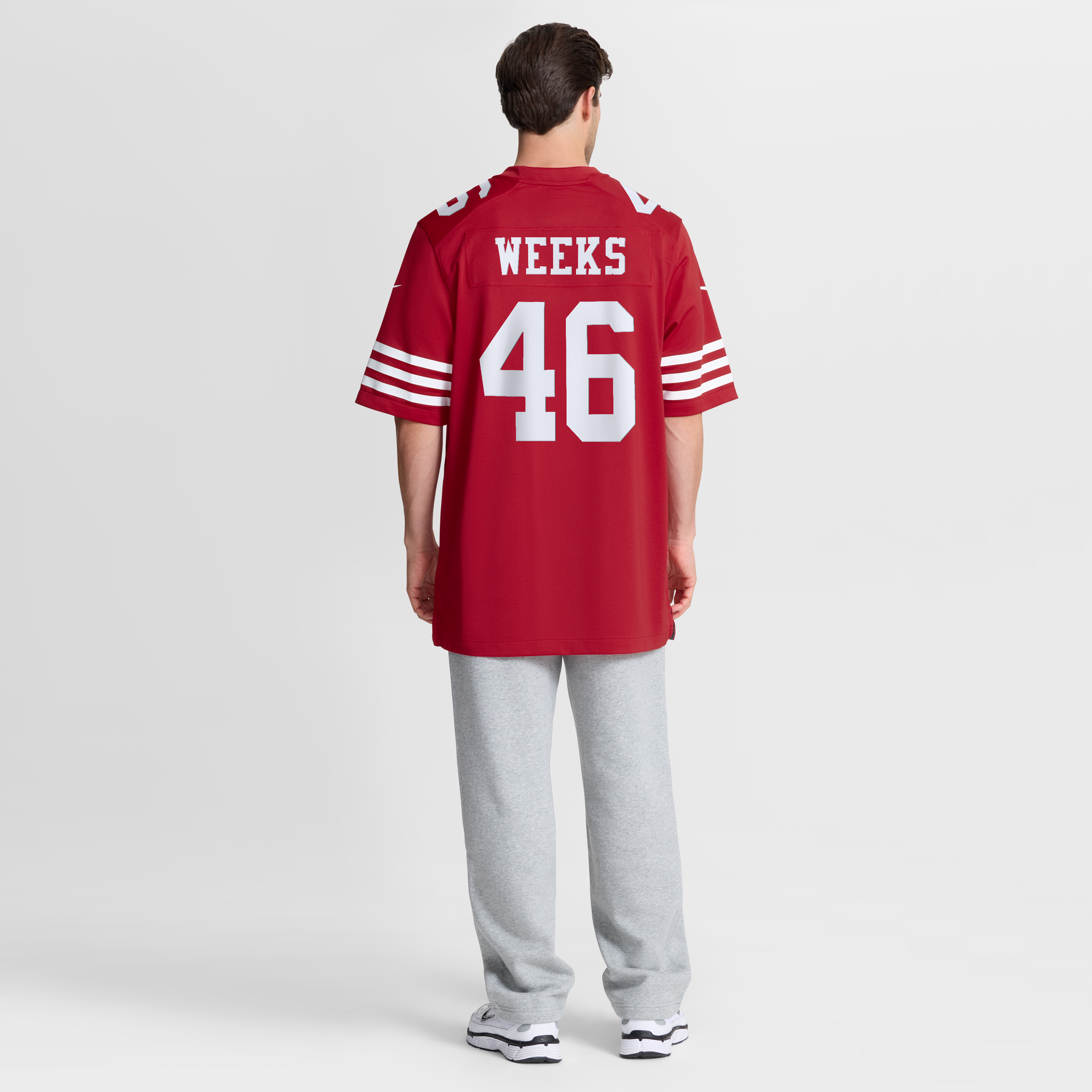 Jon Weeks San Francisco 49ers Team Game Jersey - Scarlet - Image 9
