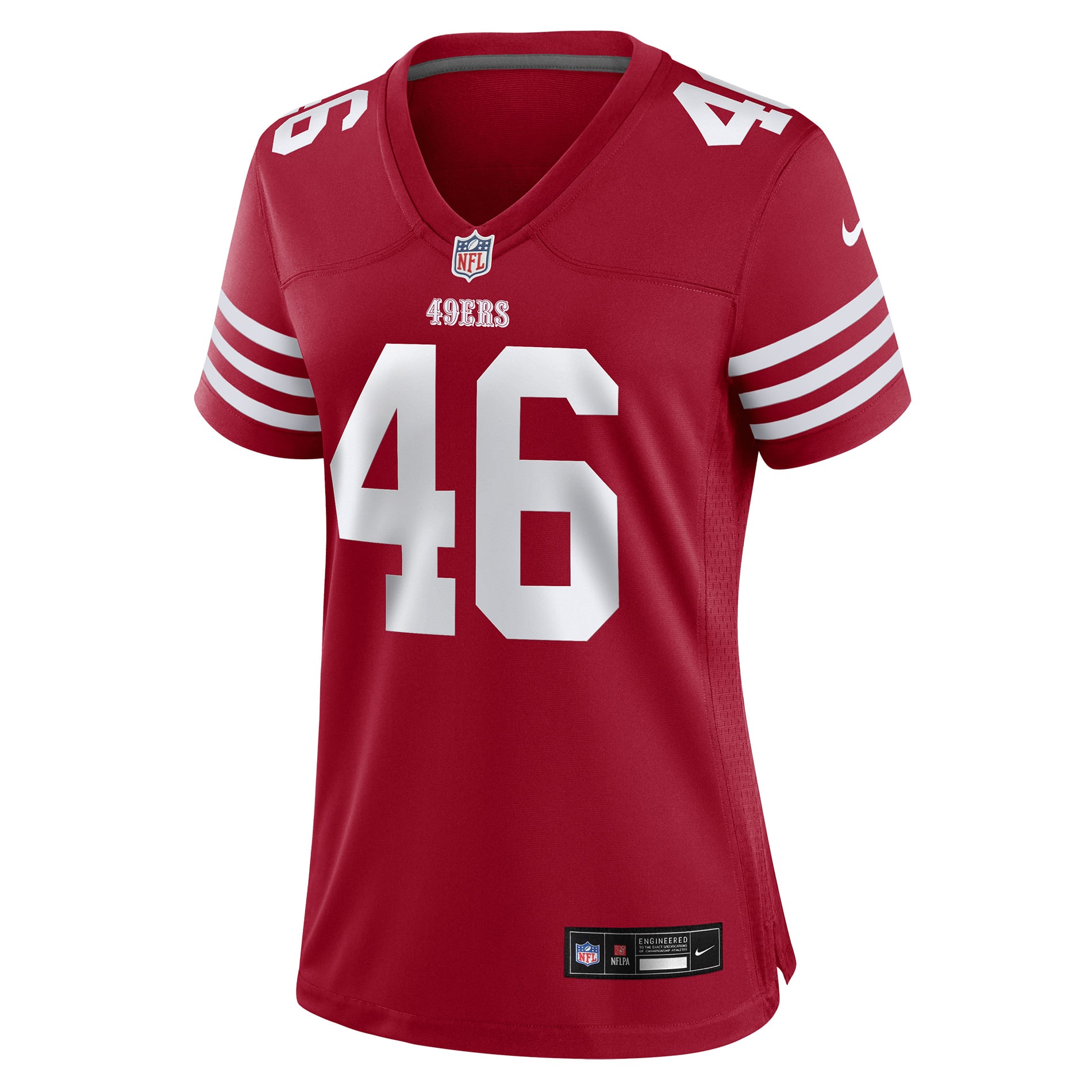 Jon Weeks San Francisco 49ers Women's Team Game Jersey - Scarlet - Image 3