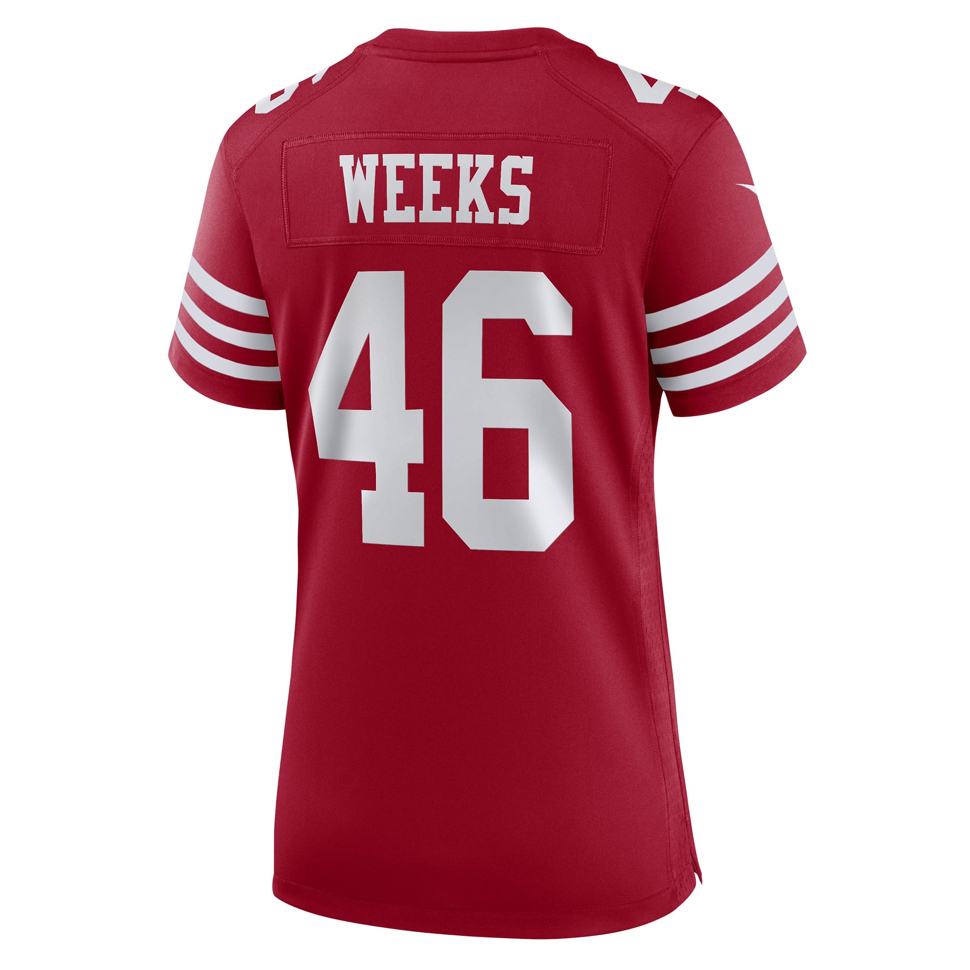 Jon Weeks San Francisco 49ers Women's Team Game Jersey - Scarlet - Image 4