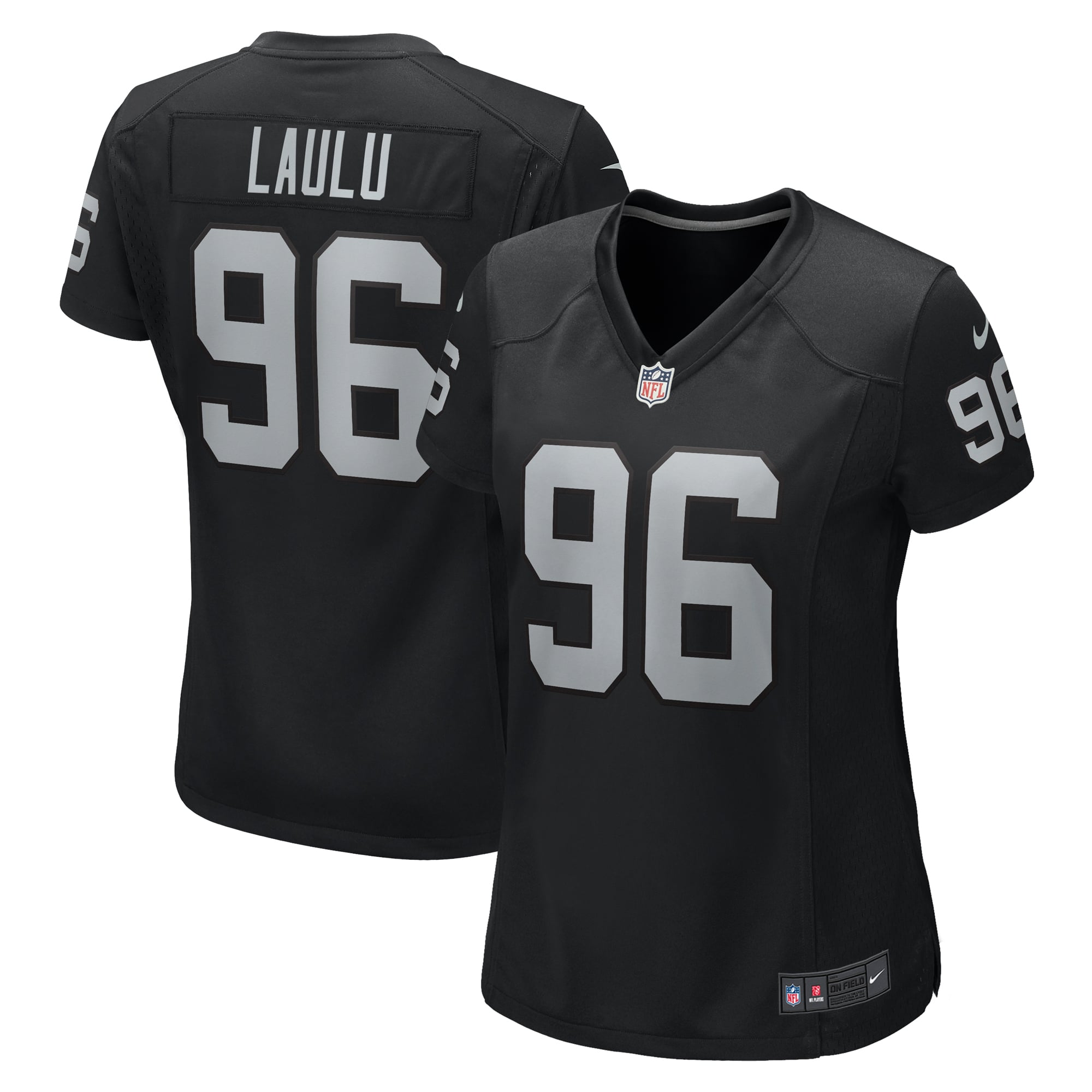 Jonah Laulu Las Vegas Raiders Women's Game Jersey - Black