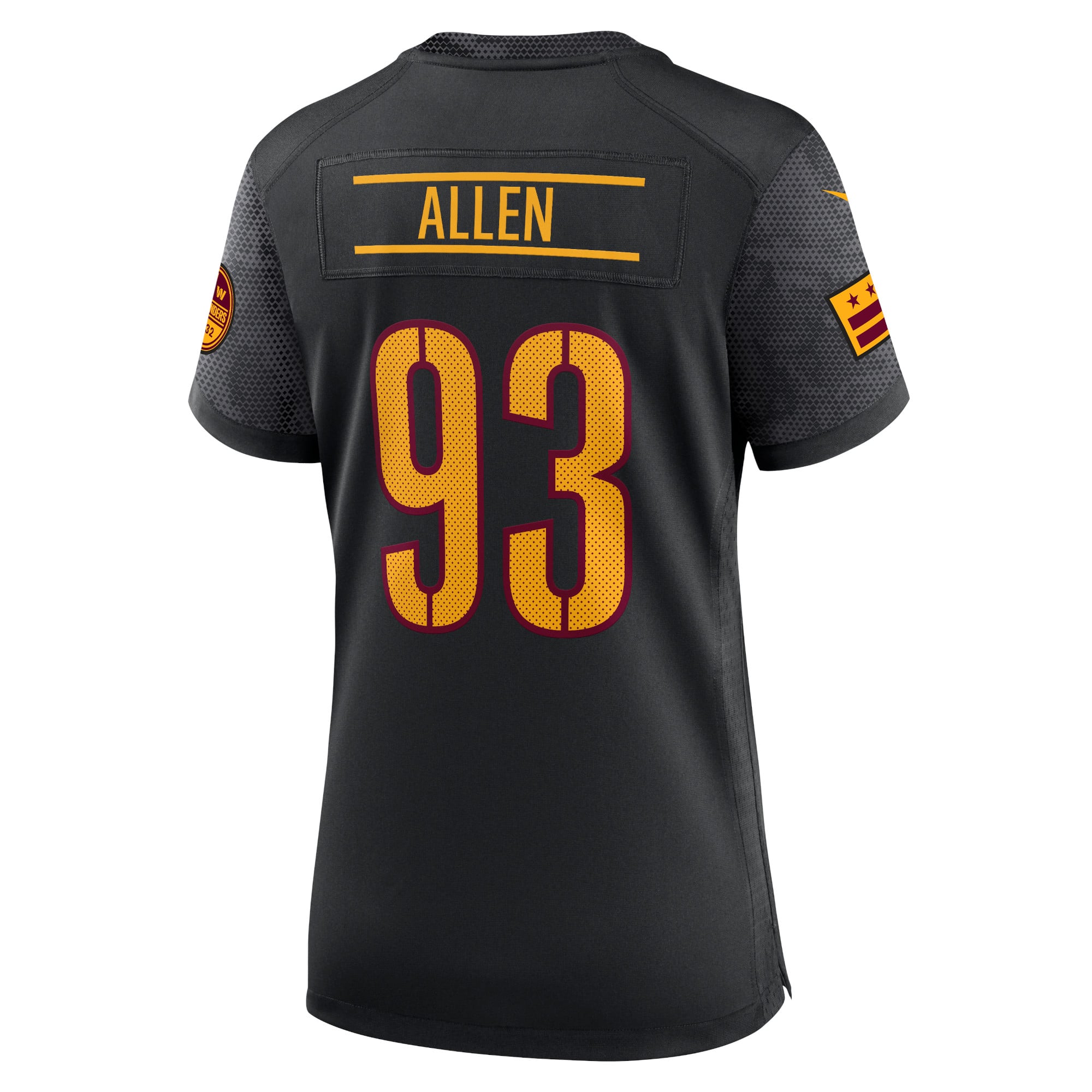 Jonathan Allen Washington Commanders Women's Alternate Game Player Jersey - Black - Image 4