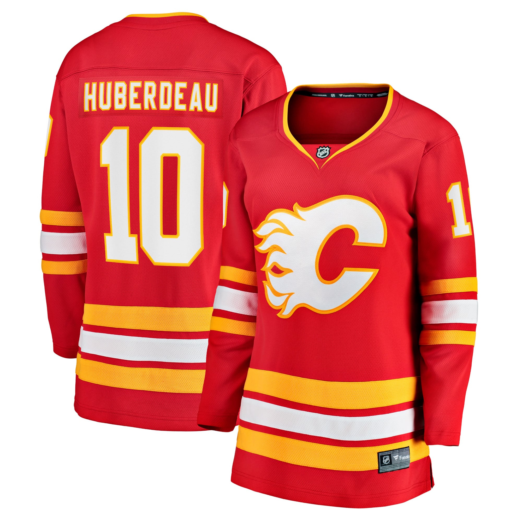 Jonathan Huberdeau Calgary Flames Women's Home Breakaway Player Jersey - Red - Image 2