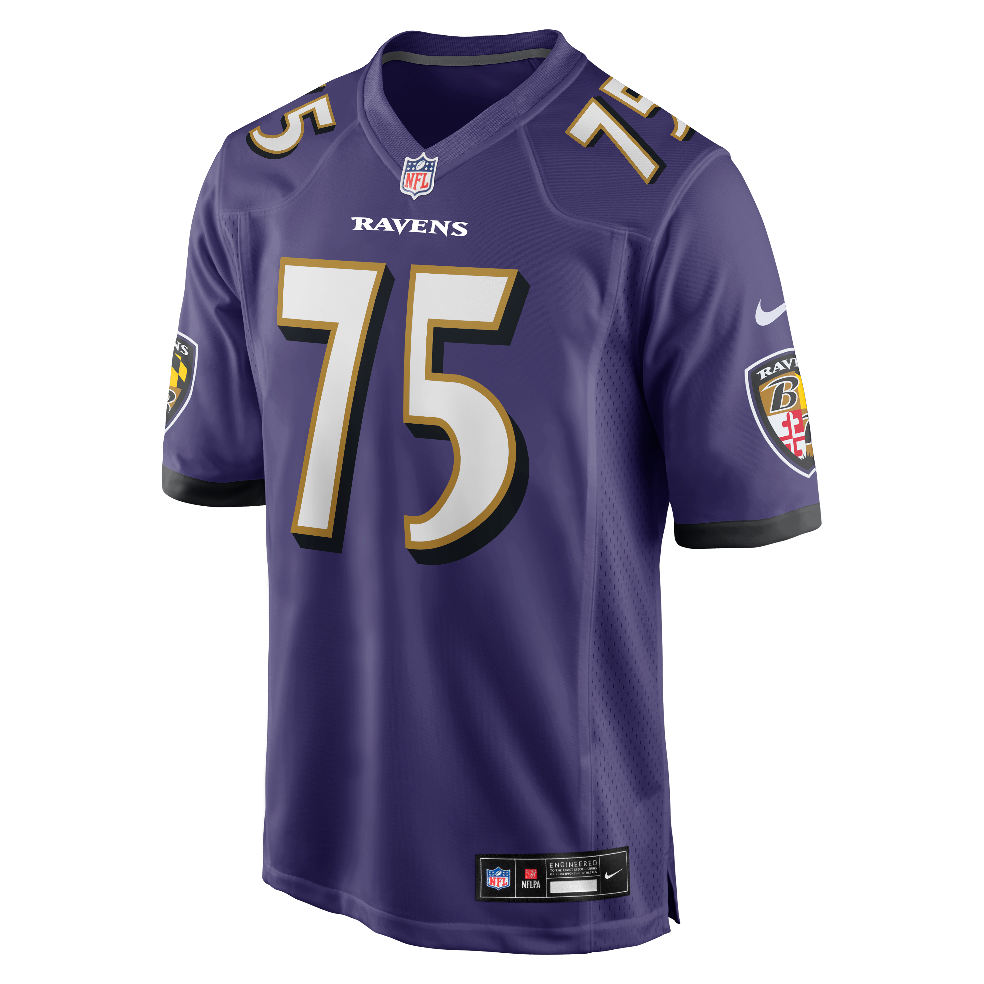 Jonathan Ogden Baltimore Ravens Game Retired Player Jersey - Purple - Image 3