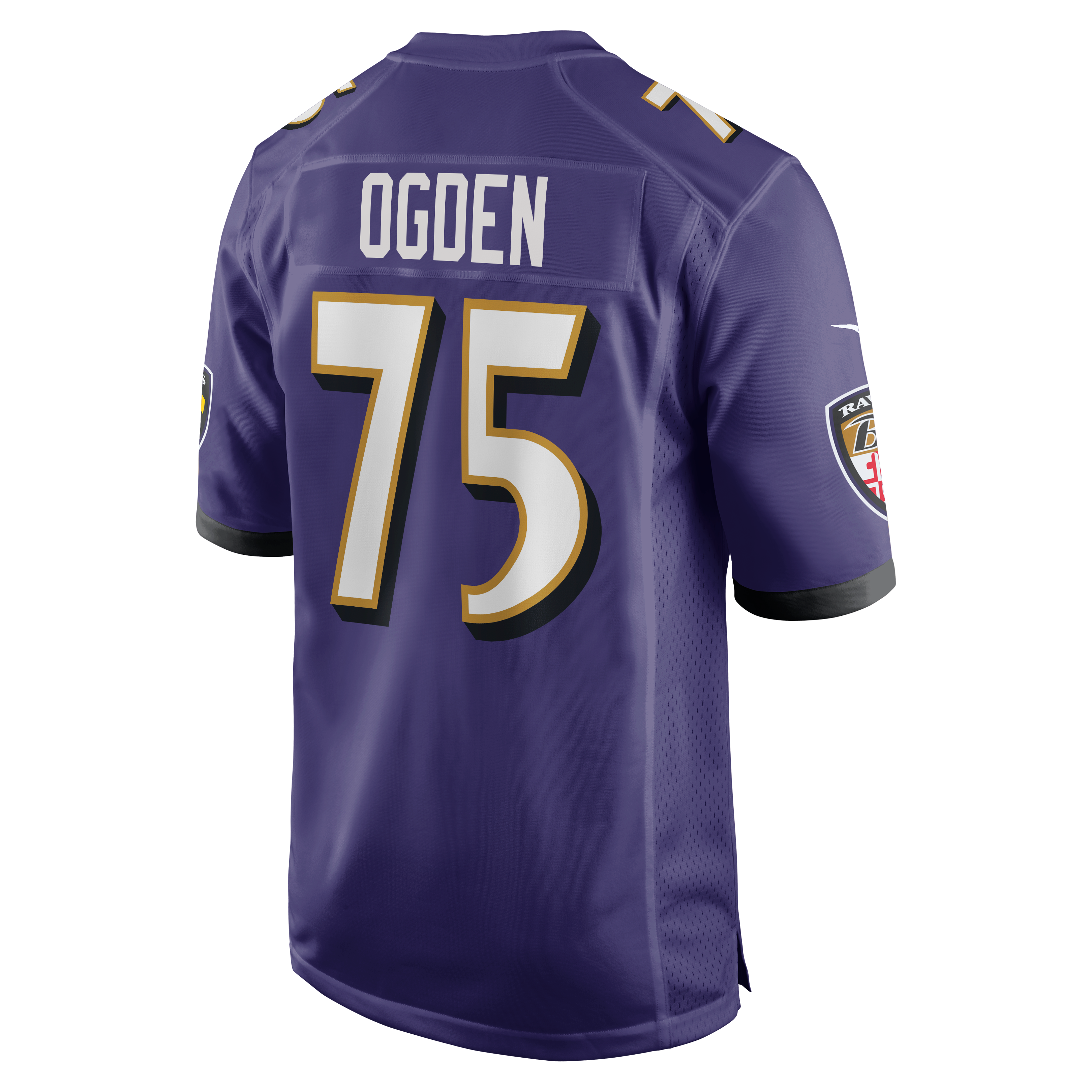Jonathan Ogden Baltimore Ravens Game Retired Player Jersey - Purple - Image 4
