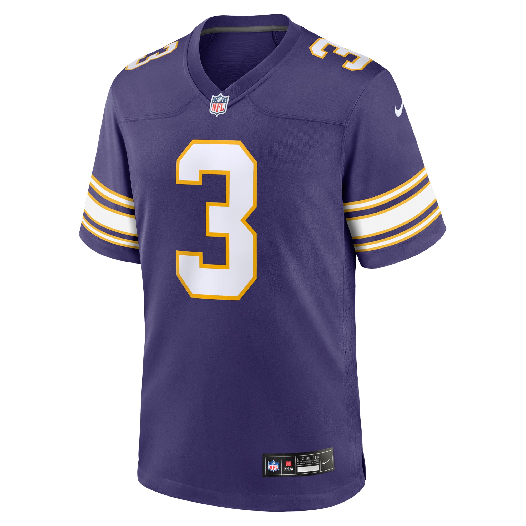 Jordan Addison Minnesota Vikings Alternate Game Jersey - Purple - Image 3