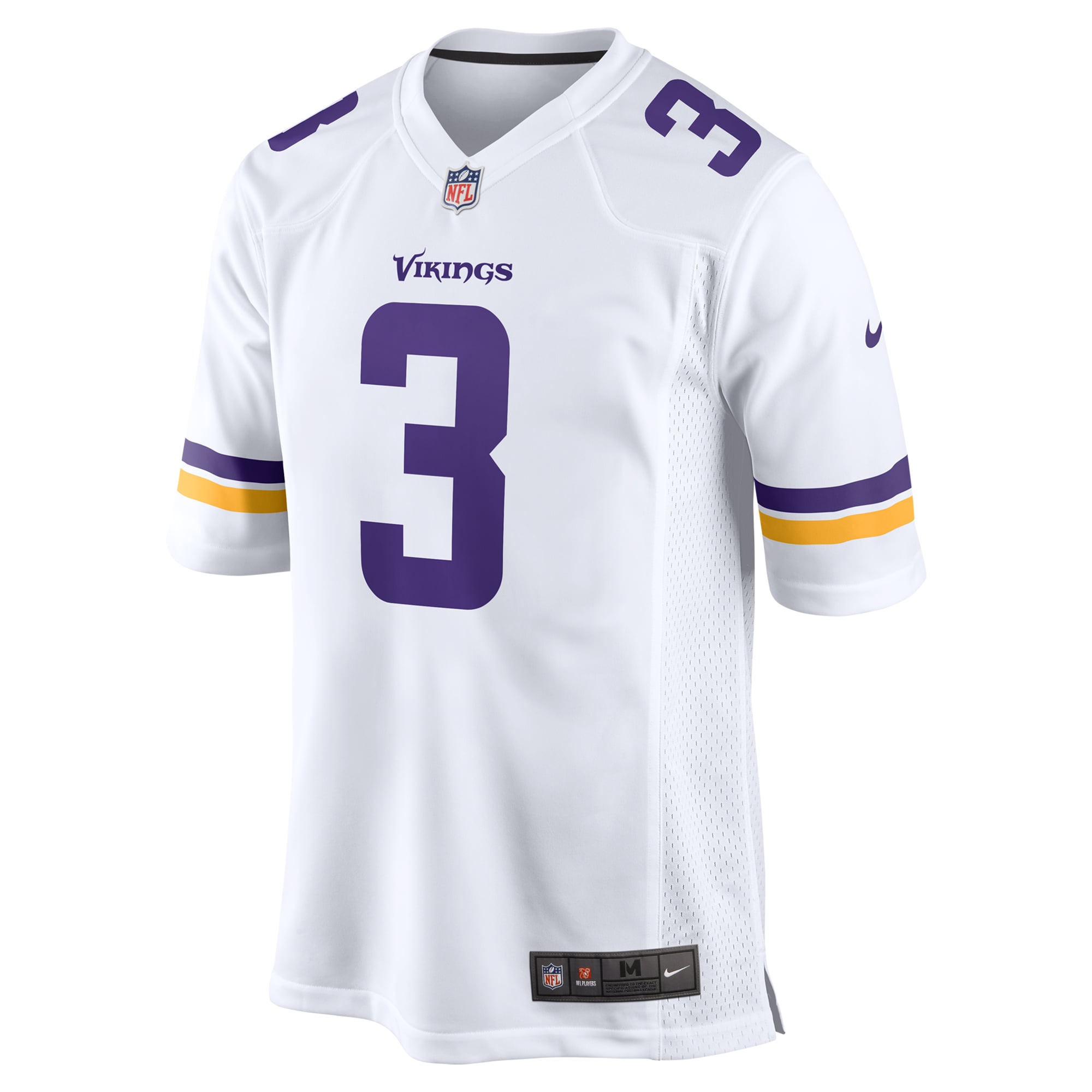 Jordan Addison Minnesota Vikings Alternate Game Jersey - White - Image 3