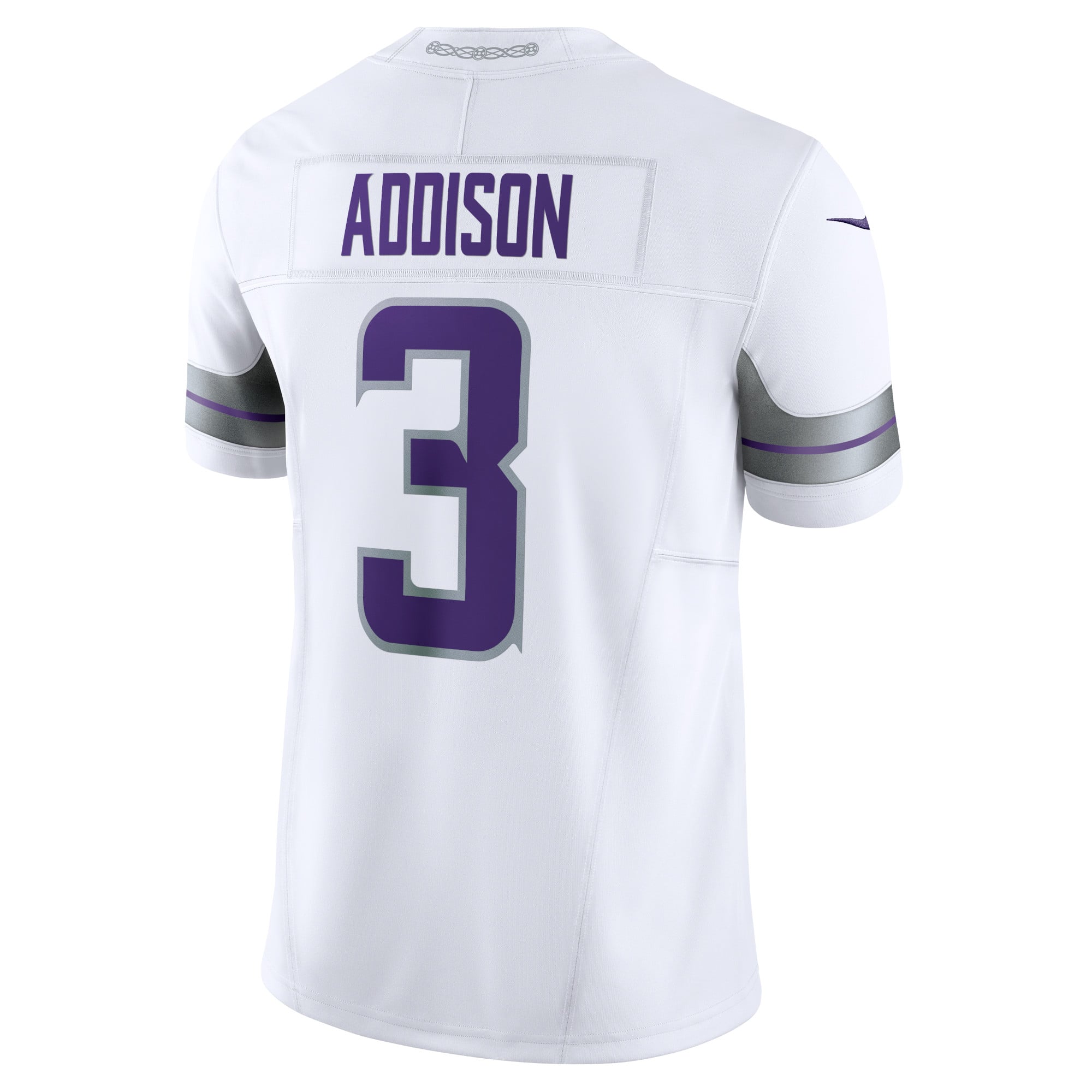 Jordan Addison Minnesota Vikings Alternate Vapor F.U.S.E. Limited Jersey - White - Image 4