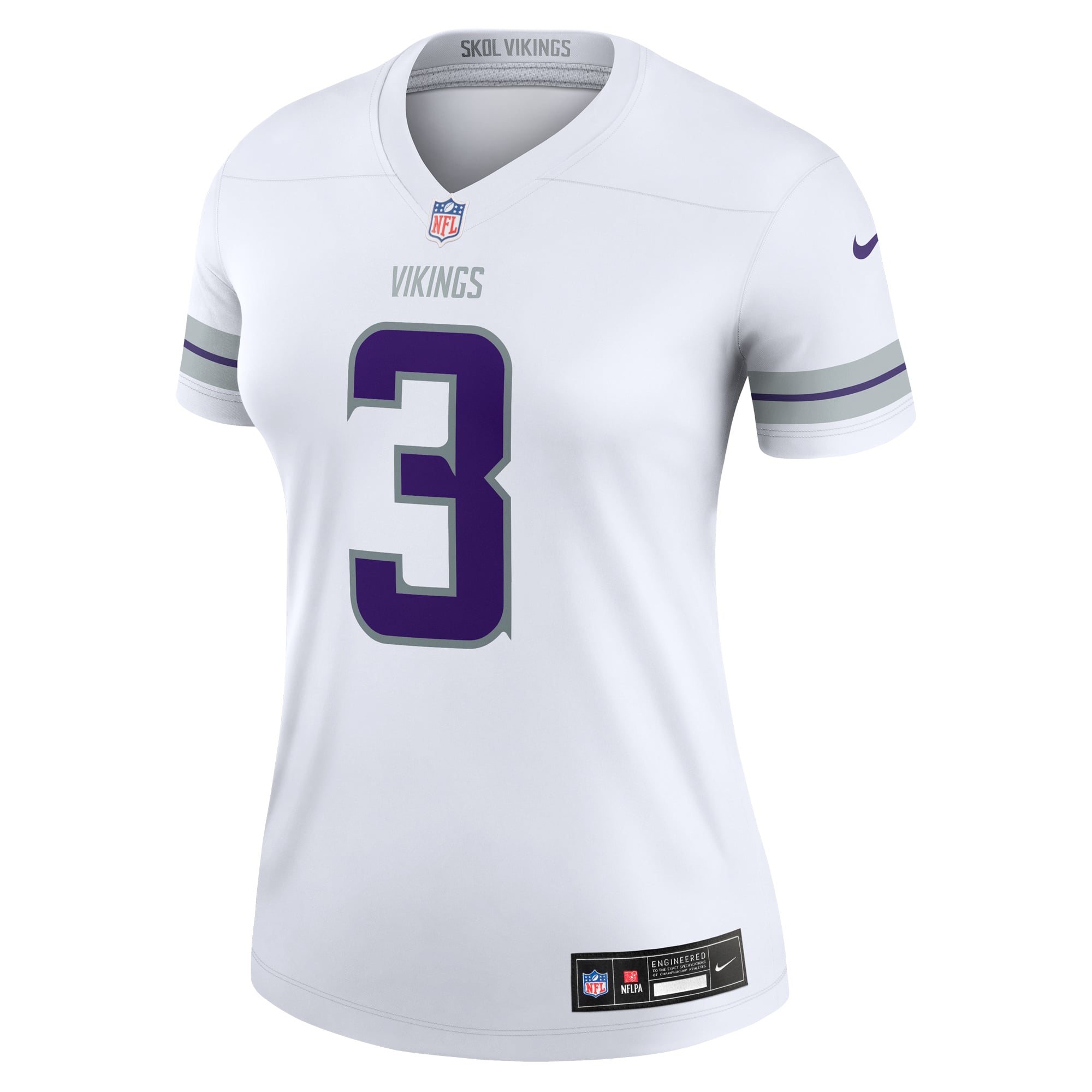 Jordan Addison Minnesota Vikings Women's Alternate Legend Player Performance Top - White - Image 3