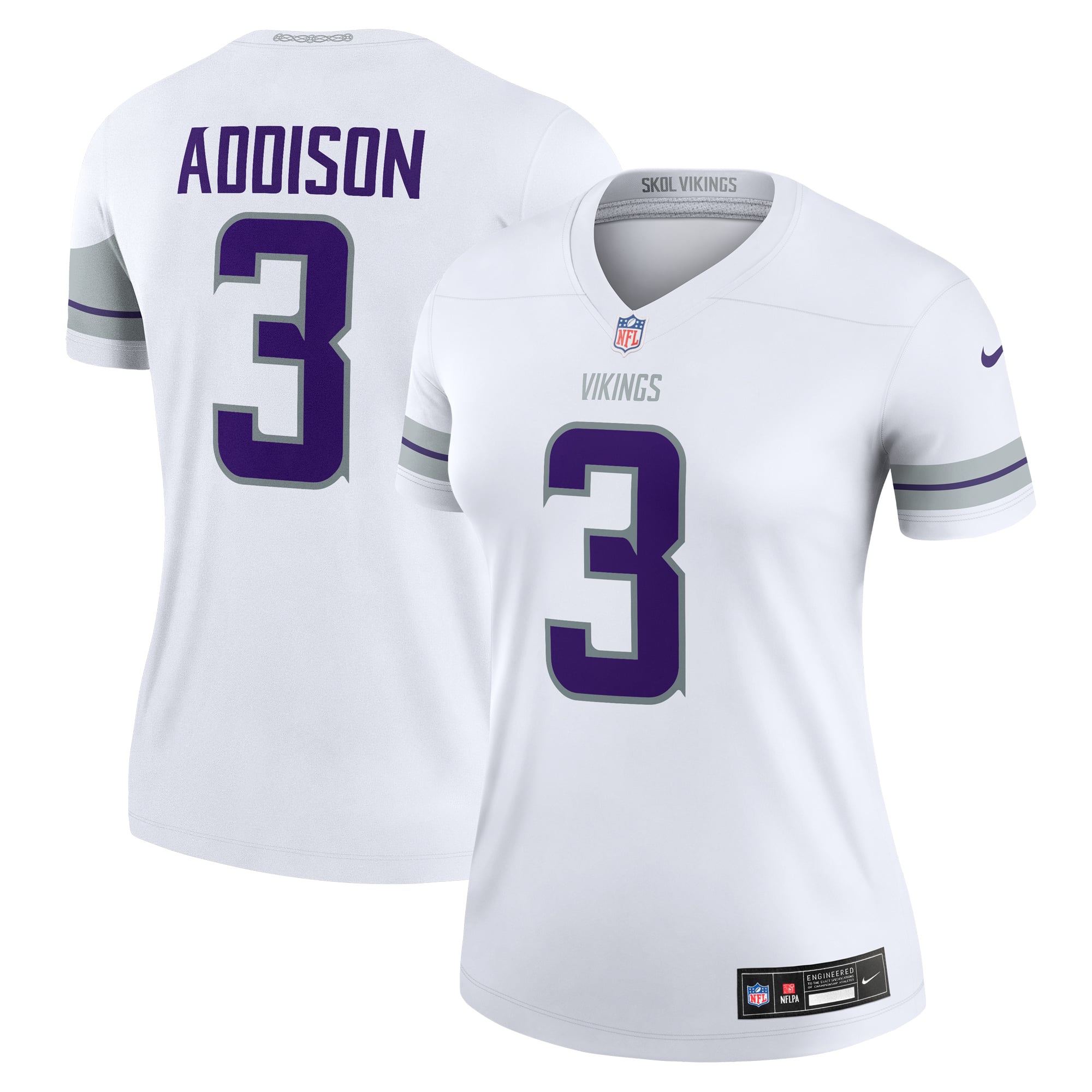 Jordan Addison Minnesota Vikings Women's Alternate Legend Player Performance Top - White