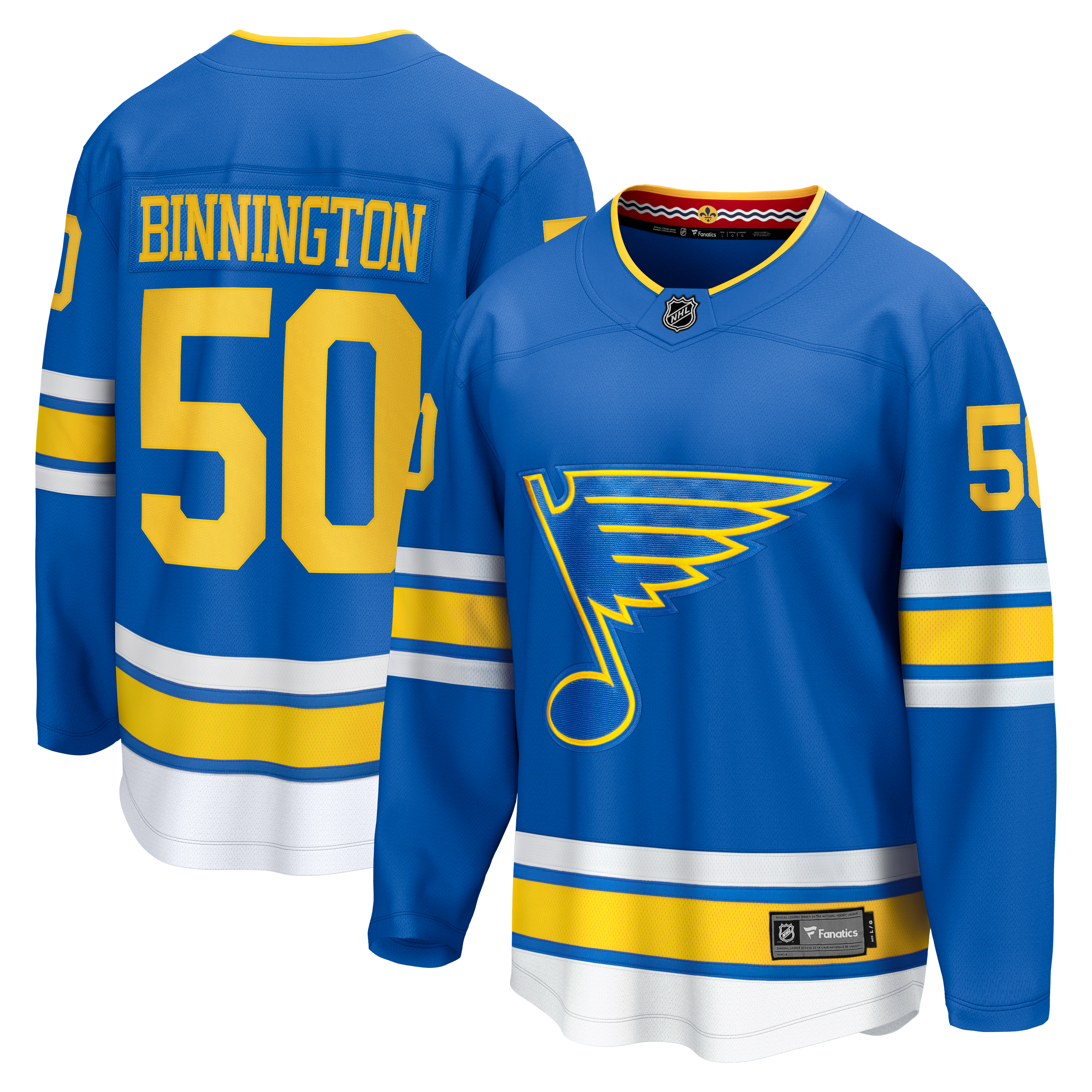 Jordan Binnington St. Louis Blues Home Breakaway Jersey - Blue