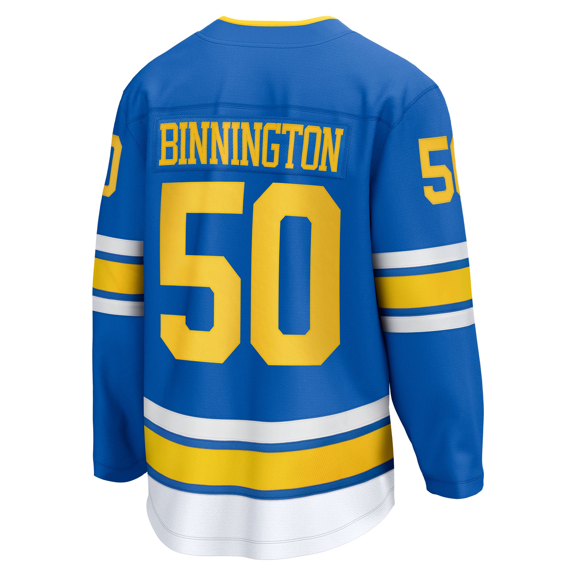 Jordan Binnington St. Louis Blues Home Breakaway Jersey - Blue - Image 4