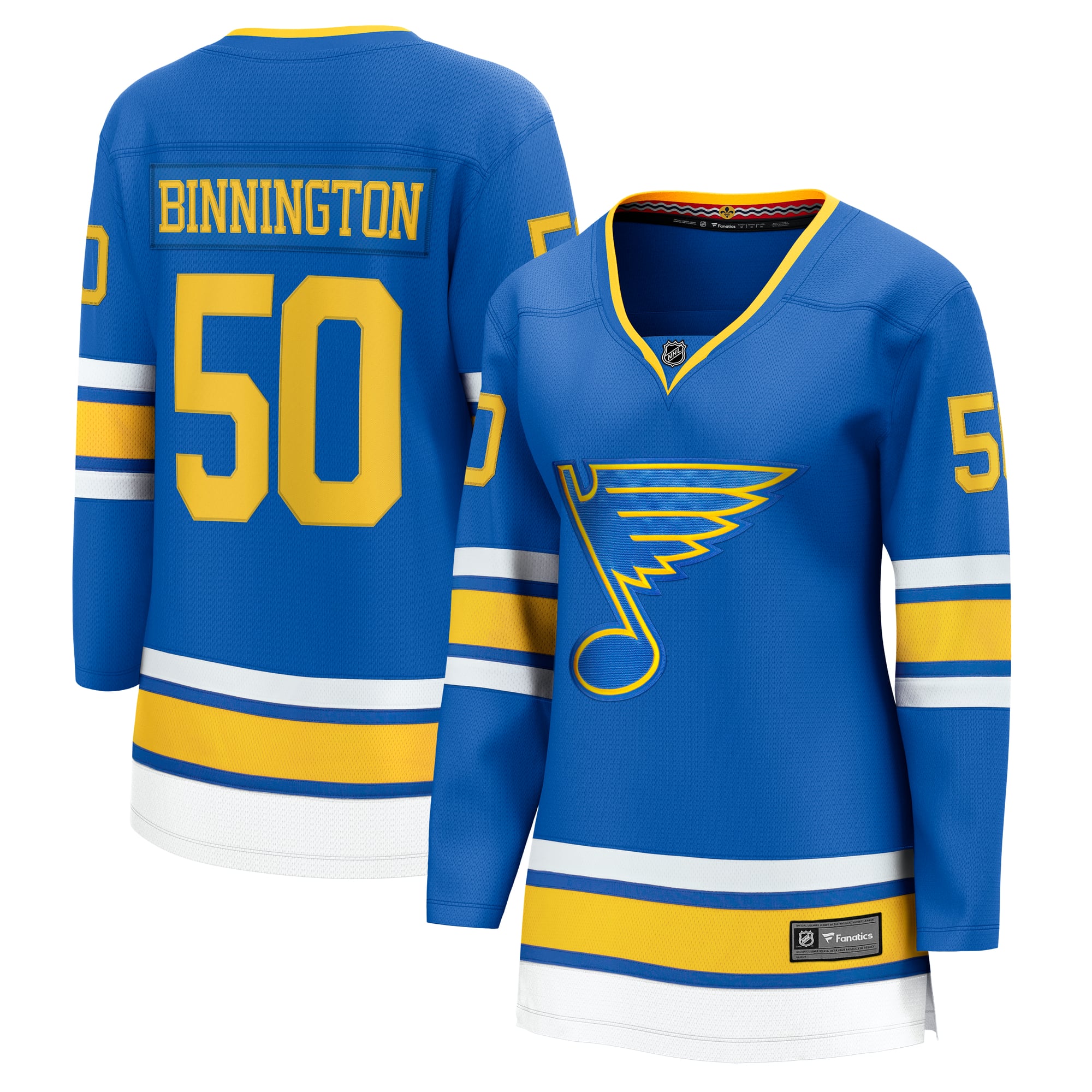 Jordan Binnington St. Louis Blues Women's Home Breakaway Player Jersey - Blue - Image 2