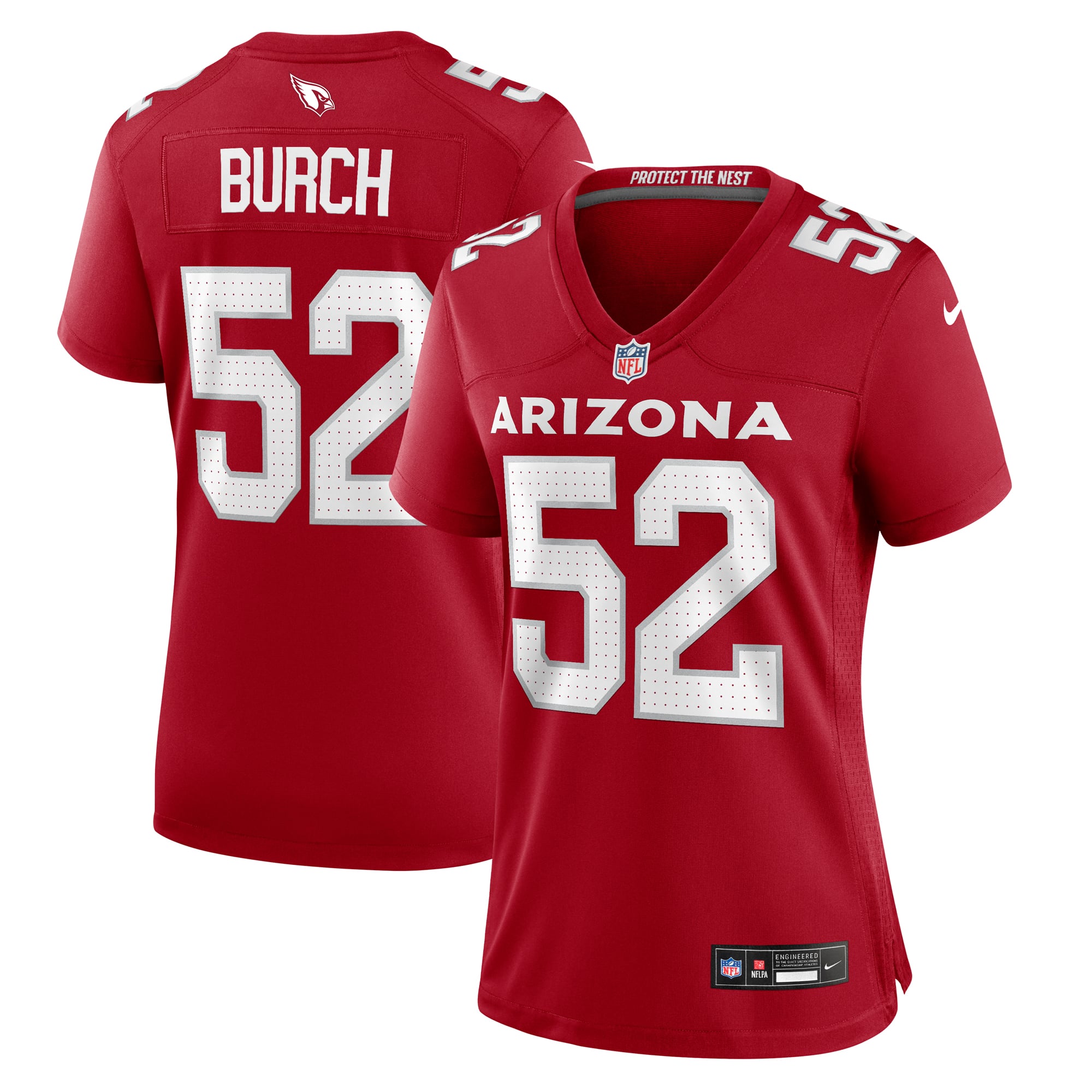 Jordan Burch Arizona Cardinals Women's Team Game Jersey - Cardinal - Image 2