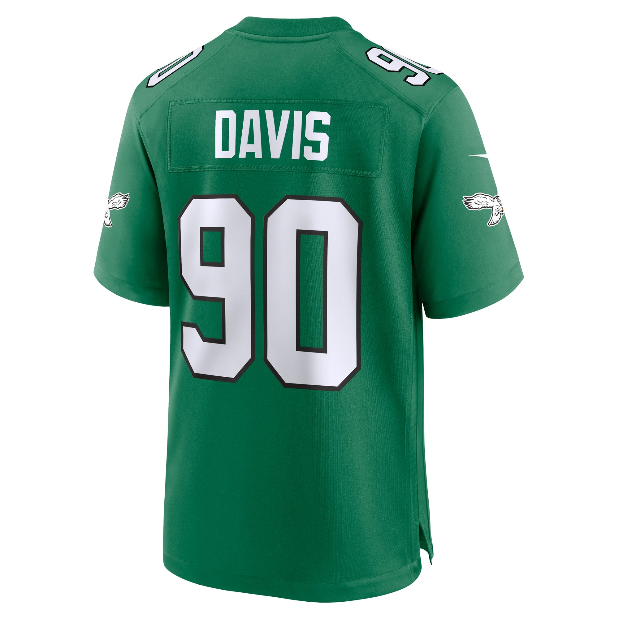 Jordan Davis Philadelphia Eagles Alternate Game Jersey - Kelly Green - Image 4