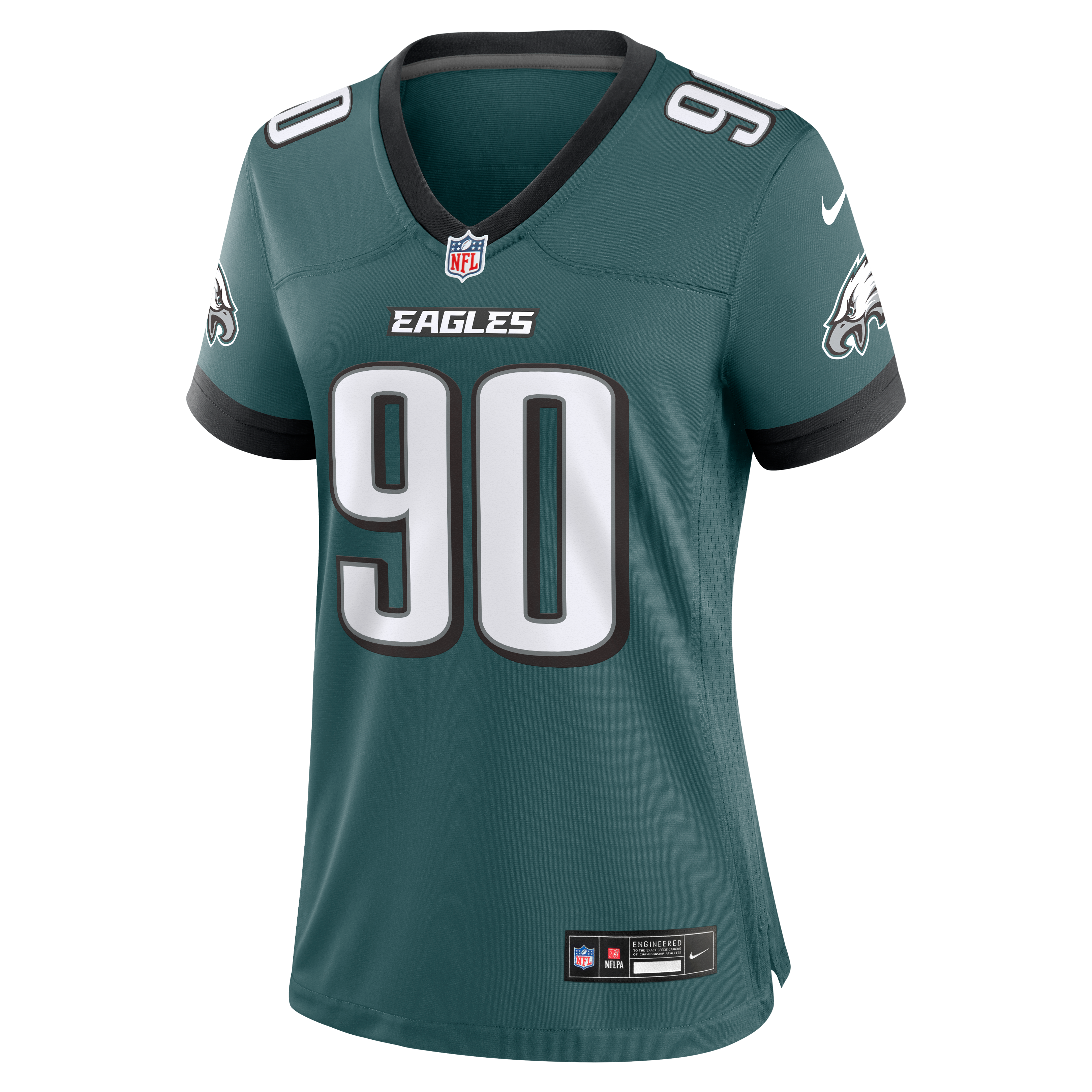 Jordan Davis Philadelphia Eagles Women's Team Game Jersey - Midnight Green - Midnight Green - Image 3