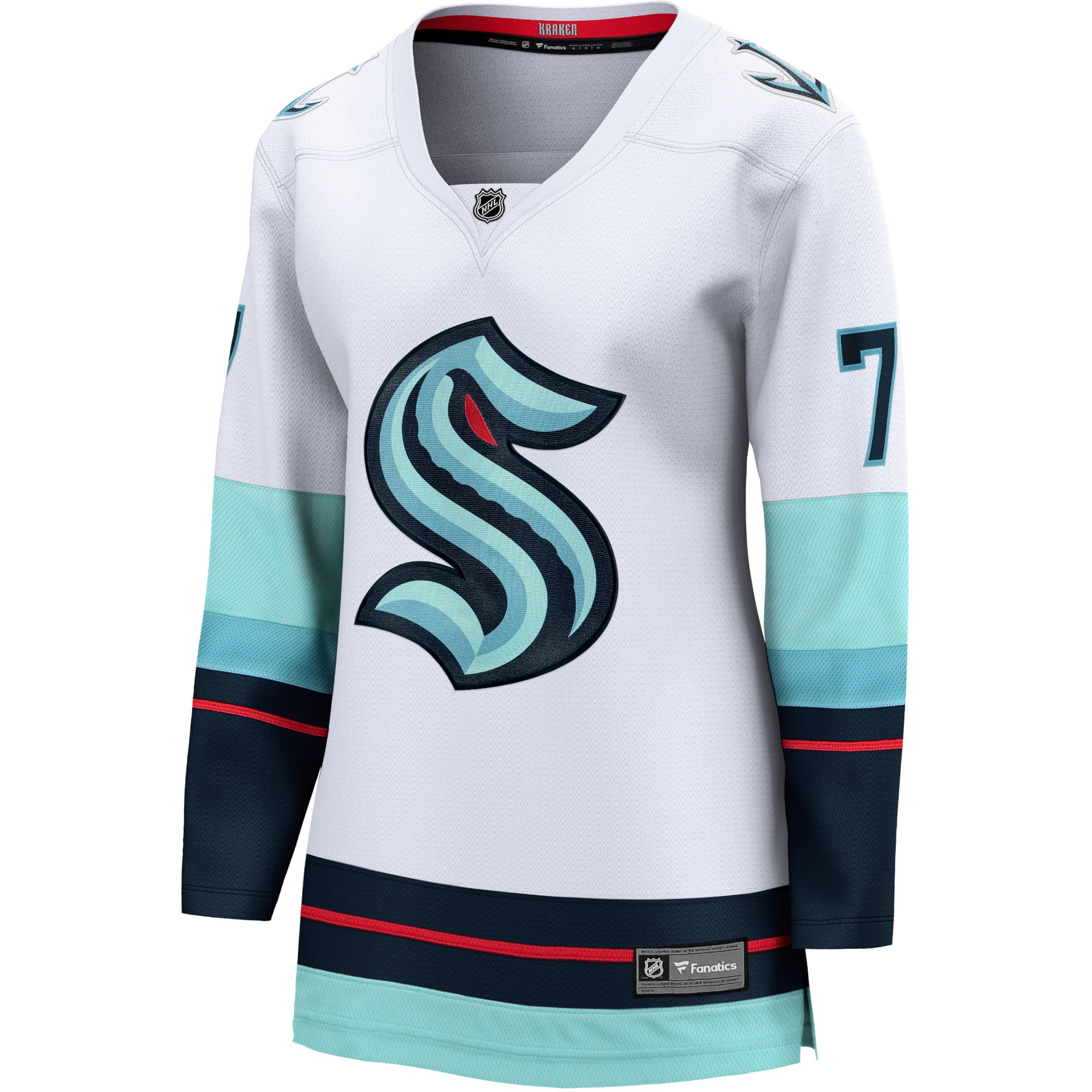 Jordan Eberle Seattle Kraken Women's Away Breakaway Jersey - White - Image 3