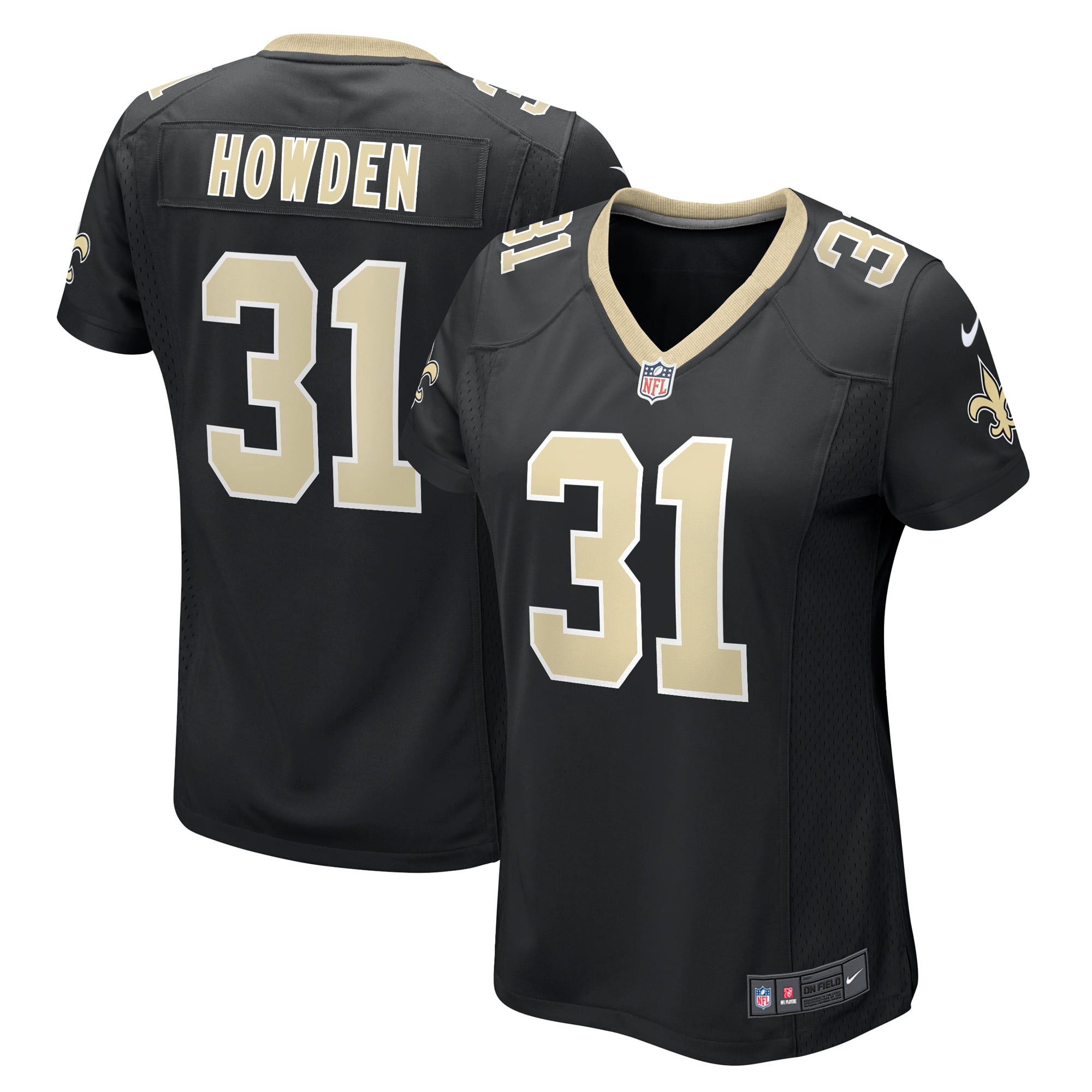 Jordan Howden New Orleans Saints Women's Team Game Jersey - Black - Image 2