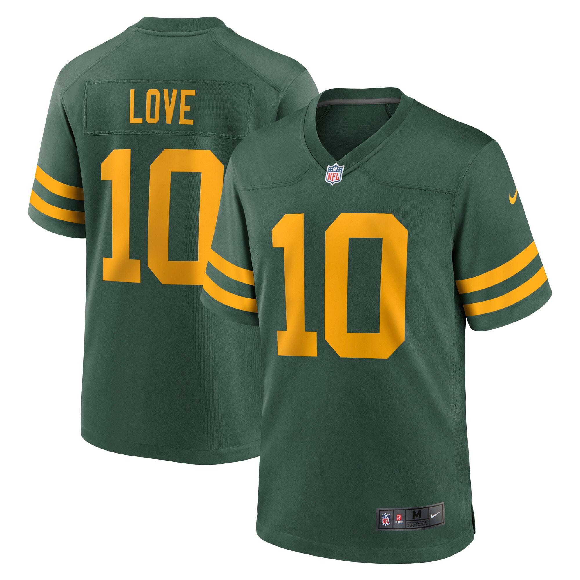 Jordan Love Green Bay Packers Alternate Game Jersey - Green - Image 2