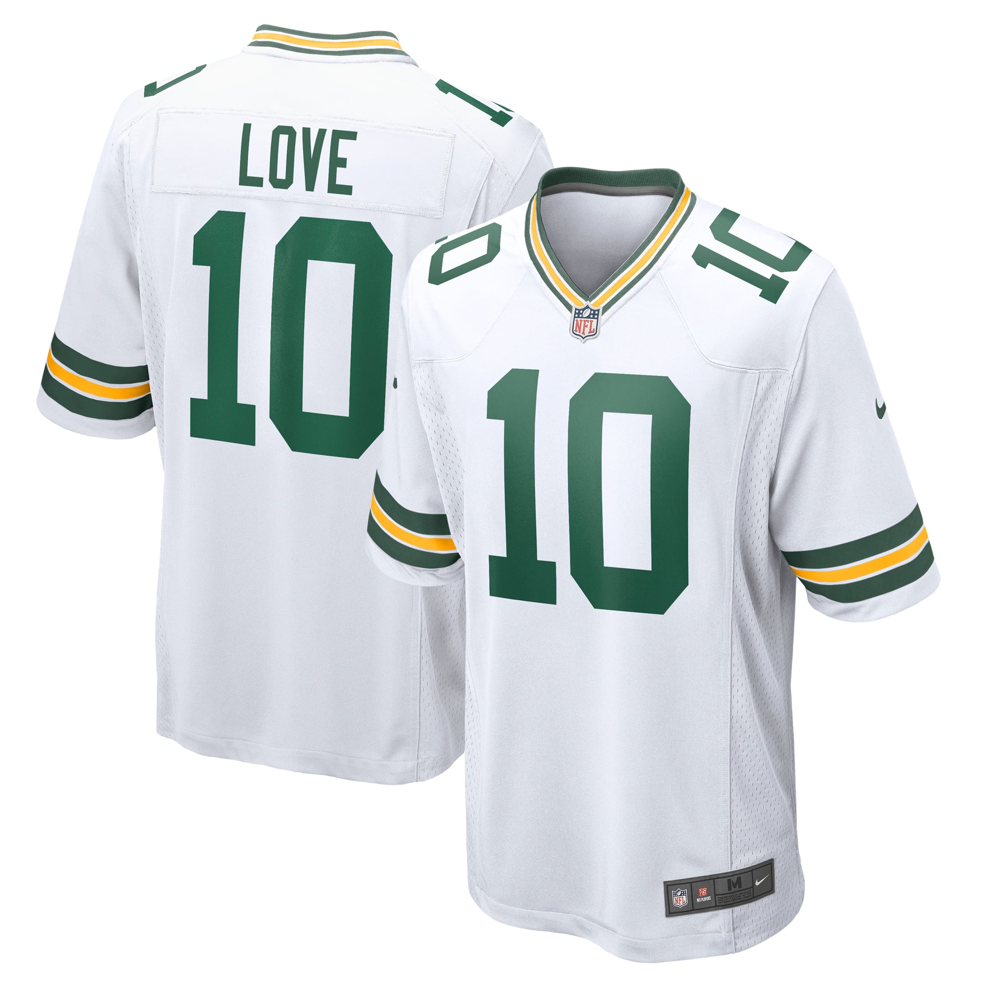 Jordan Love Green Bay Packers Game Jersey - White - Image 2