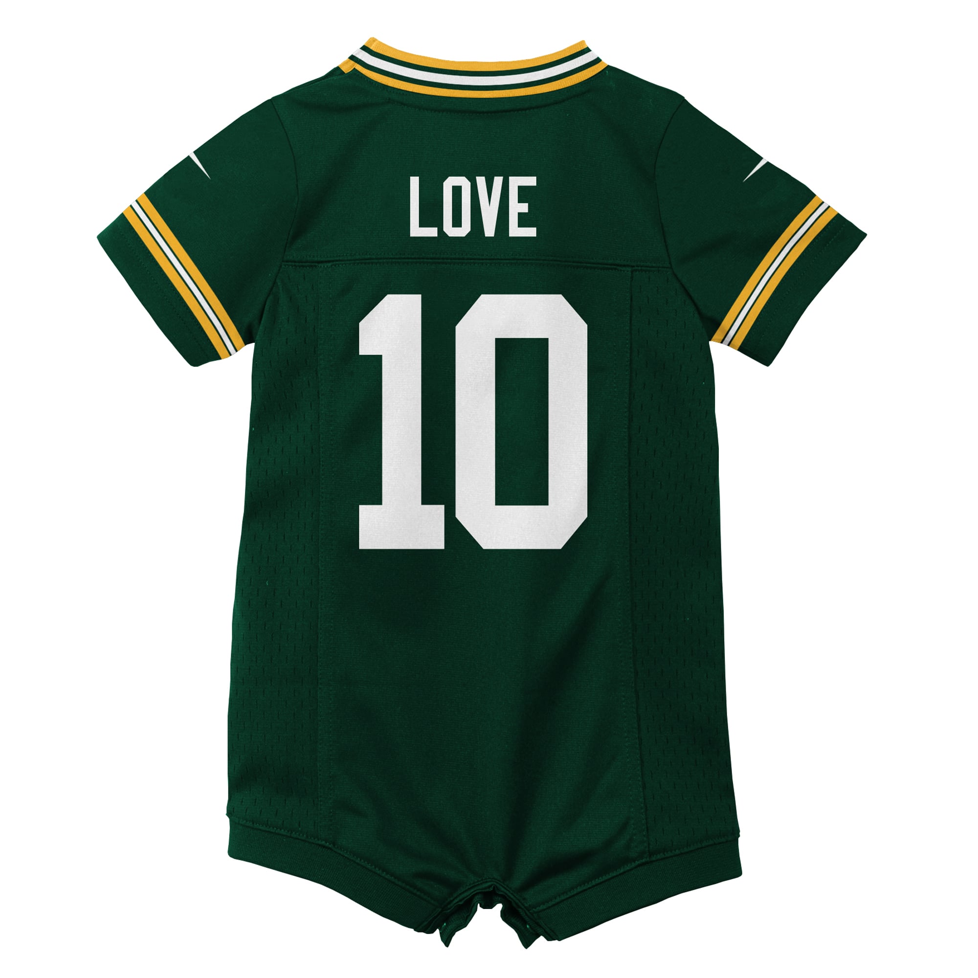 Jordan Love Green Bay Packers Newborn & Infant Game Romper Jersey - Green - Image 4