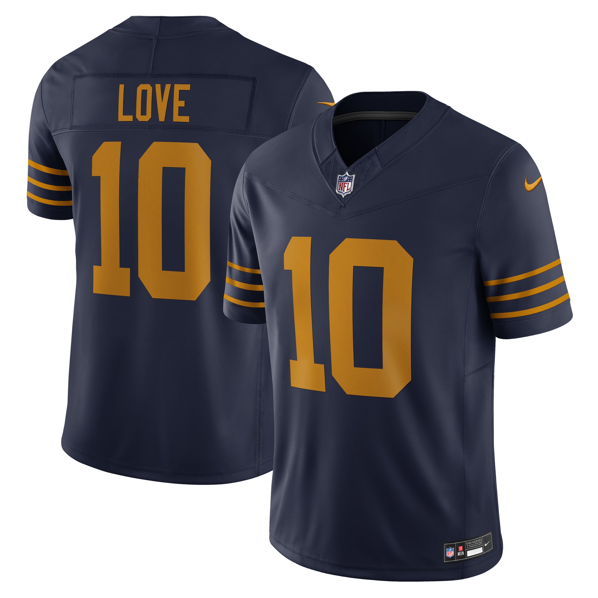 Jordan Love Green Bay Packers The 1923 Classic Vapor F.U.S.E. Limited Jersey - Navy - Image 2