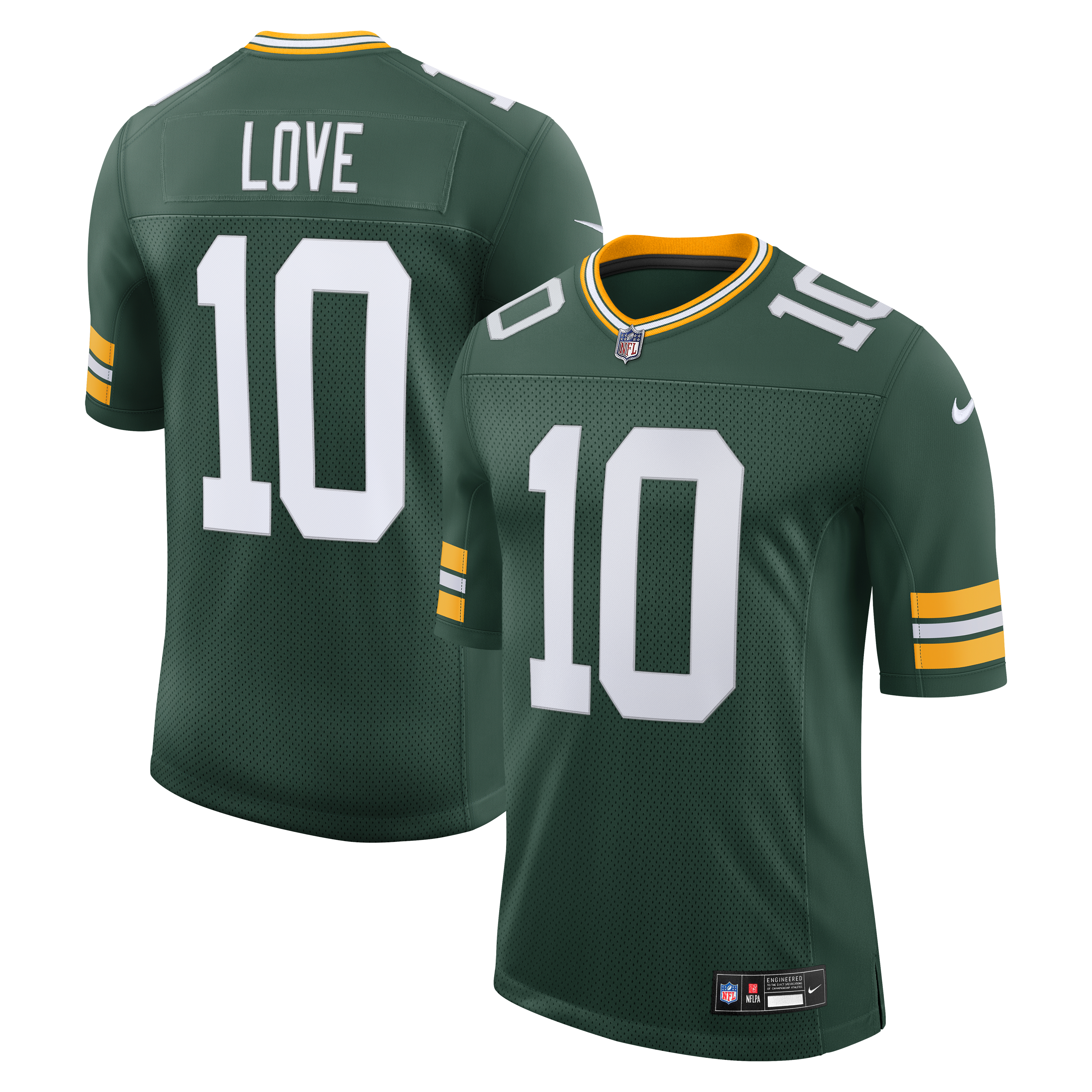 Jordan Love Green Bay Packers Vapor Untouchable Stitched Limited Jersey - Green