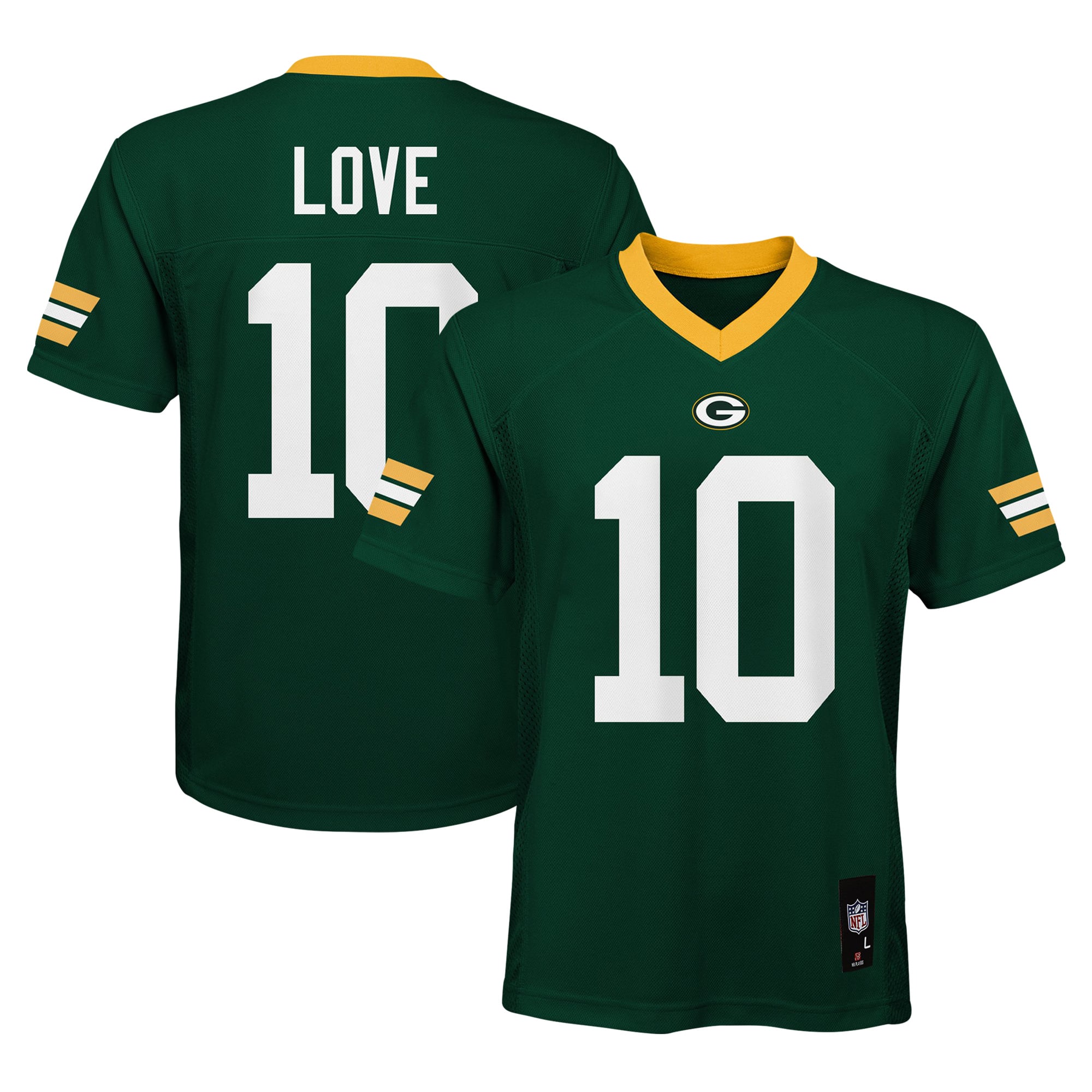 Jordan Love Green Bay Packers Youth Jersey - Green