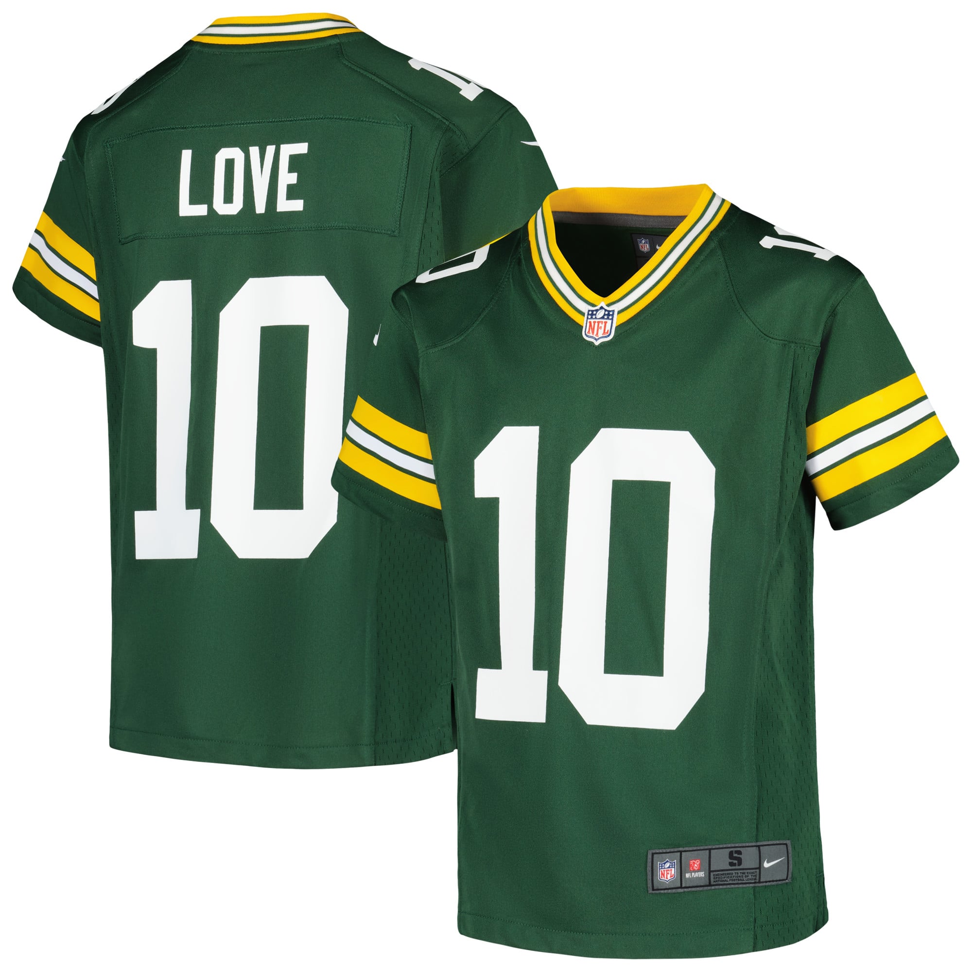 Jordan Love Green Bay Packers Youth The 1923 Classic Game Jersey - Green - Image 2