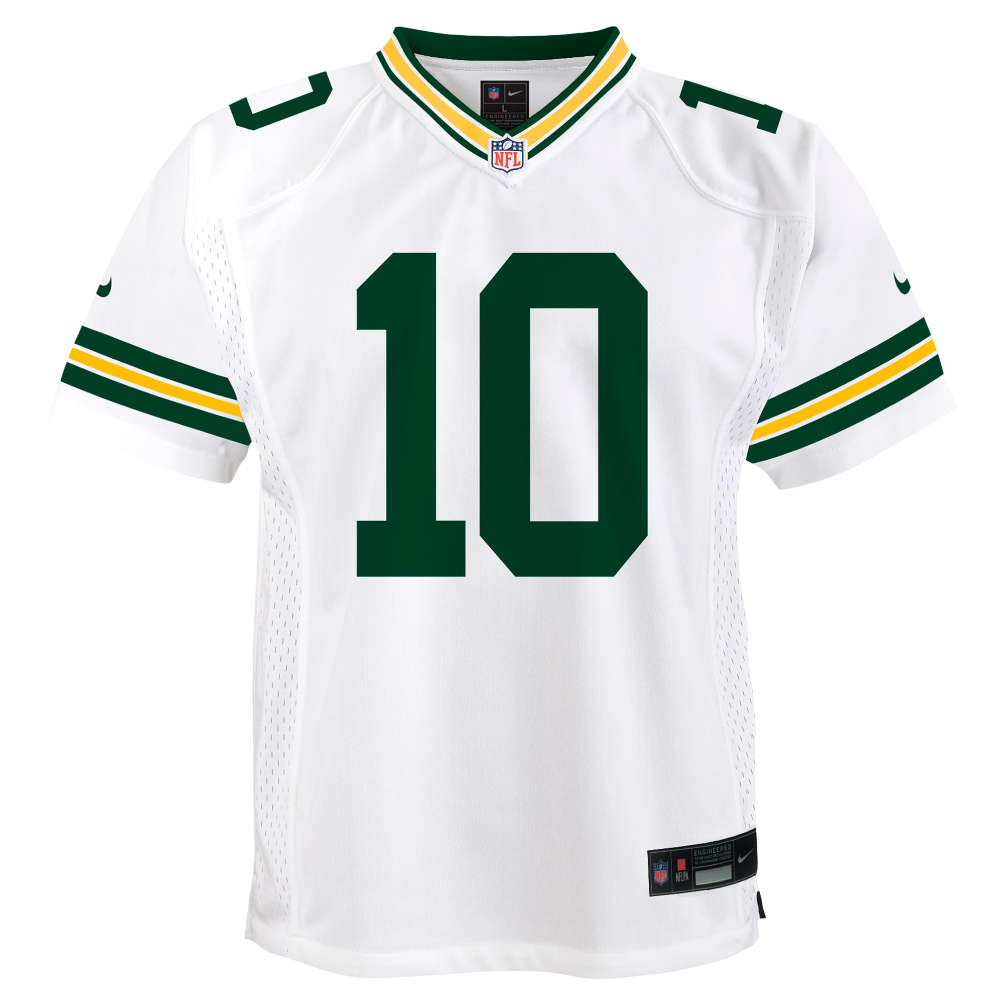 Jordan Love Green Bay Packers Youth The 1923 Classic Game Jersey - White - Image 3