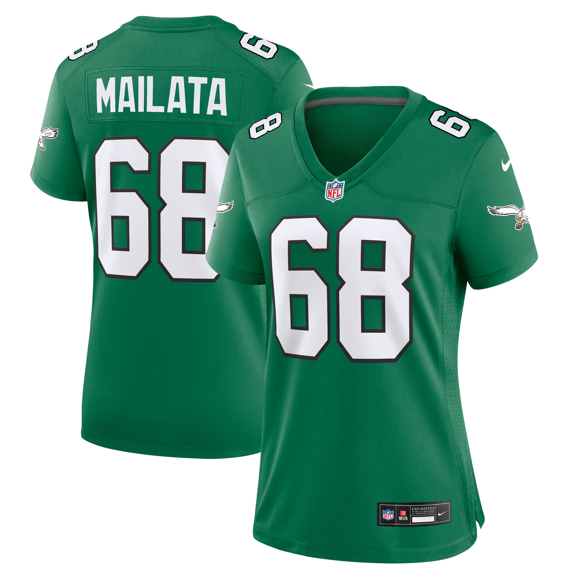 Jordan Mailata Philadelphia Eagles Women's Alternate Game Jersey - Kelly Green